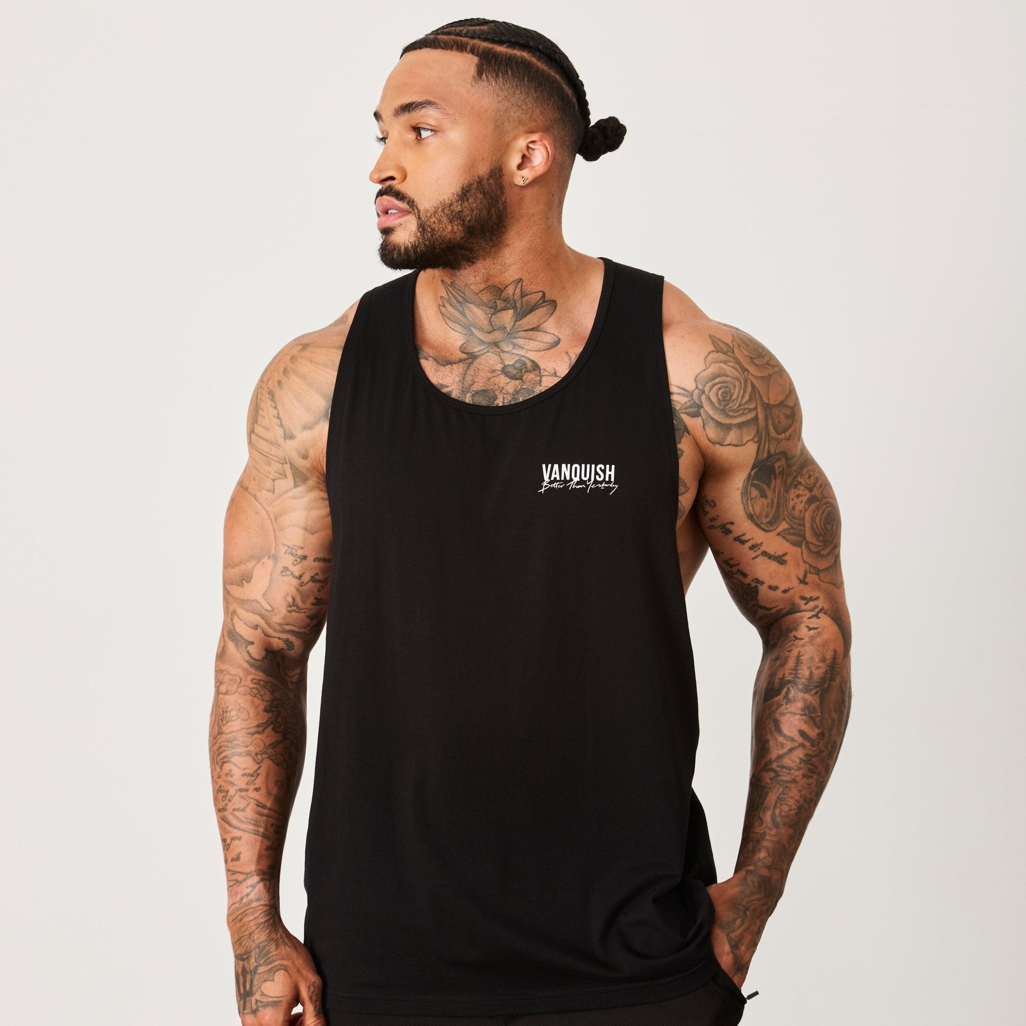 Vanquish BTY Black Loose Fit Tank Top - Vanquish Fitness