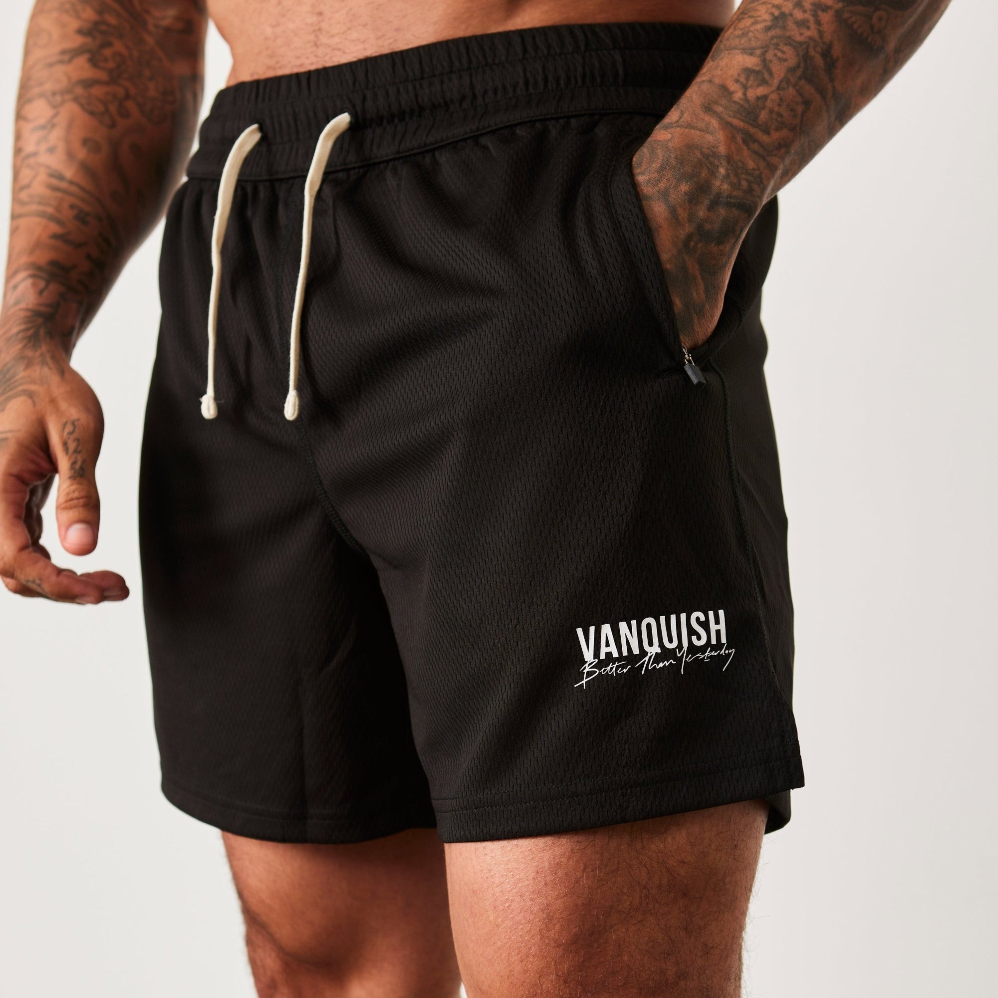 Vanquish BTY Black Mesh Shorts - Vanquish Fitness