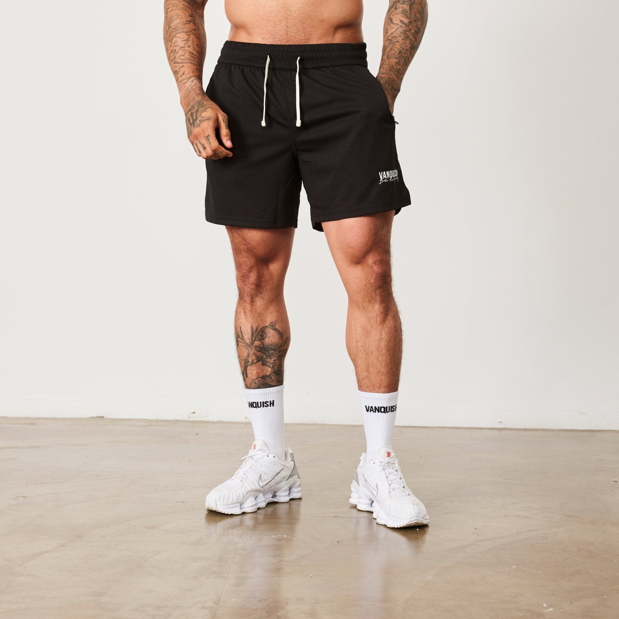 Vanquish BTY Black Mesh Shorts - Vanquish Fitness
