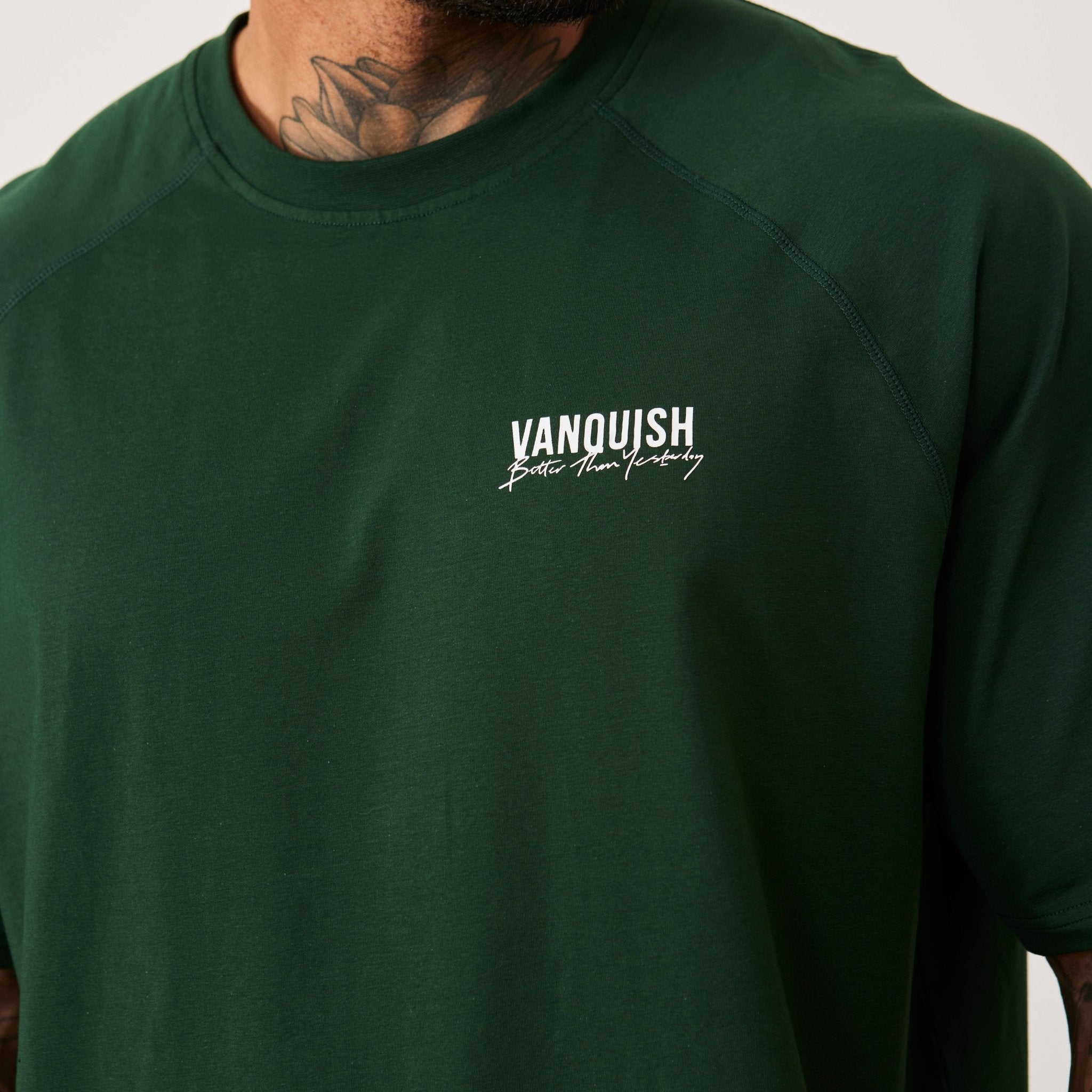 Vanquish BTY Palm Green Oversized Raglan T Shirt - Vanquish Fitness