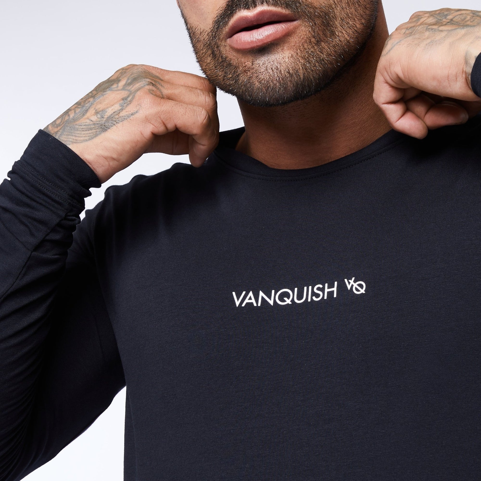 Vanquish Core Black Long Sleeved T Shirt - Vanquish Fitness