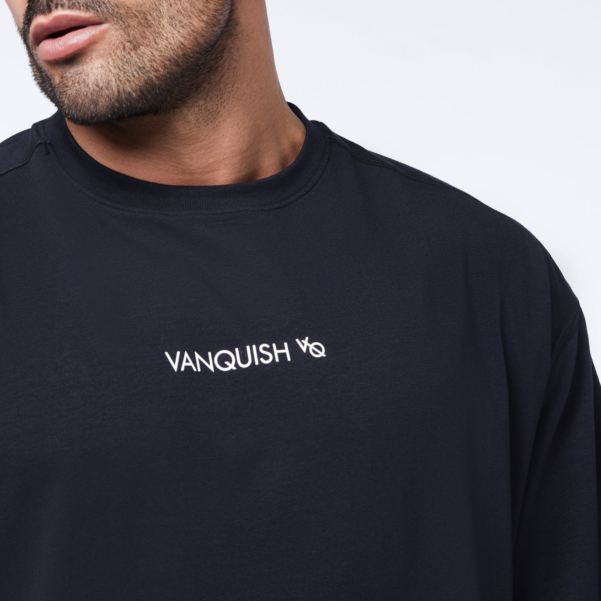 Vanquish Core Black Oversized T Shirt - Vanquish Fitness
