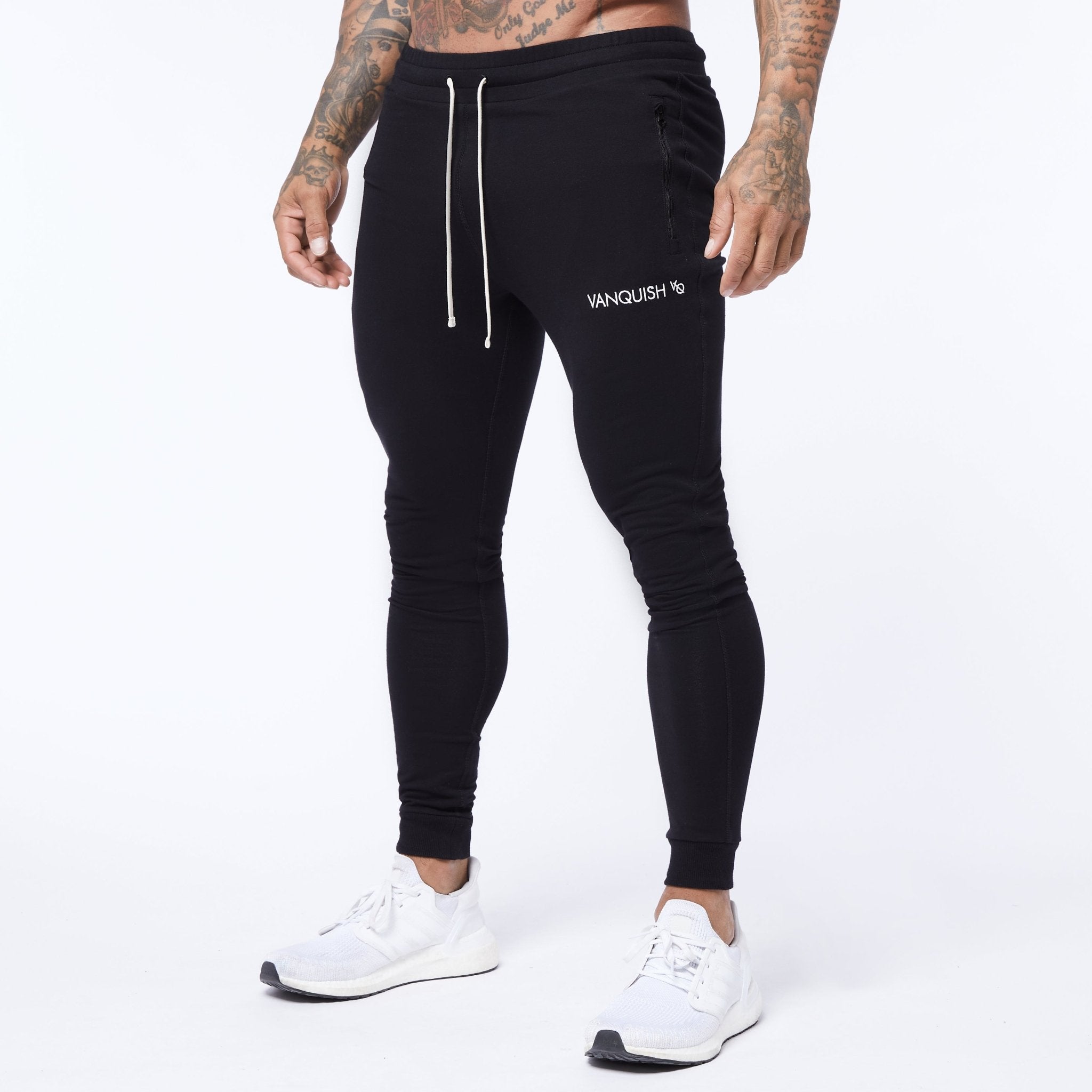 Vanquish Core Black Tapered Sweatpants - Vanquish Fitness