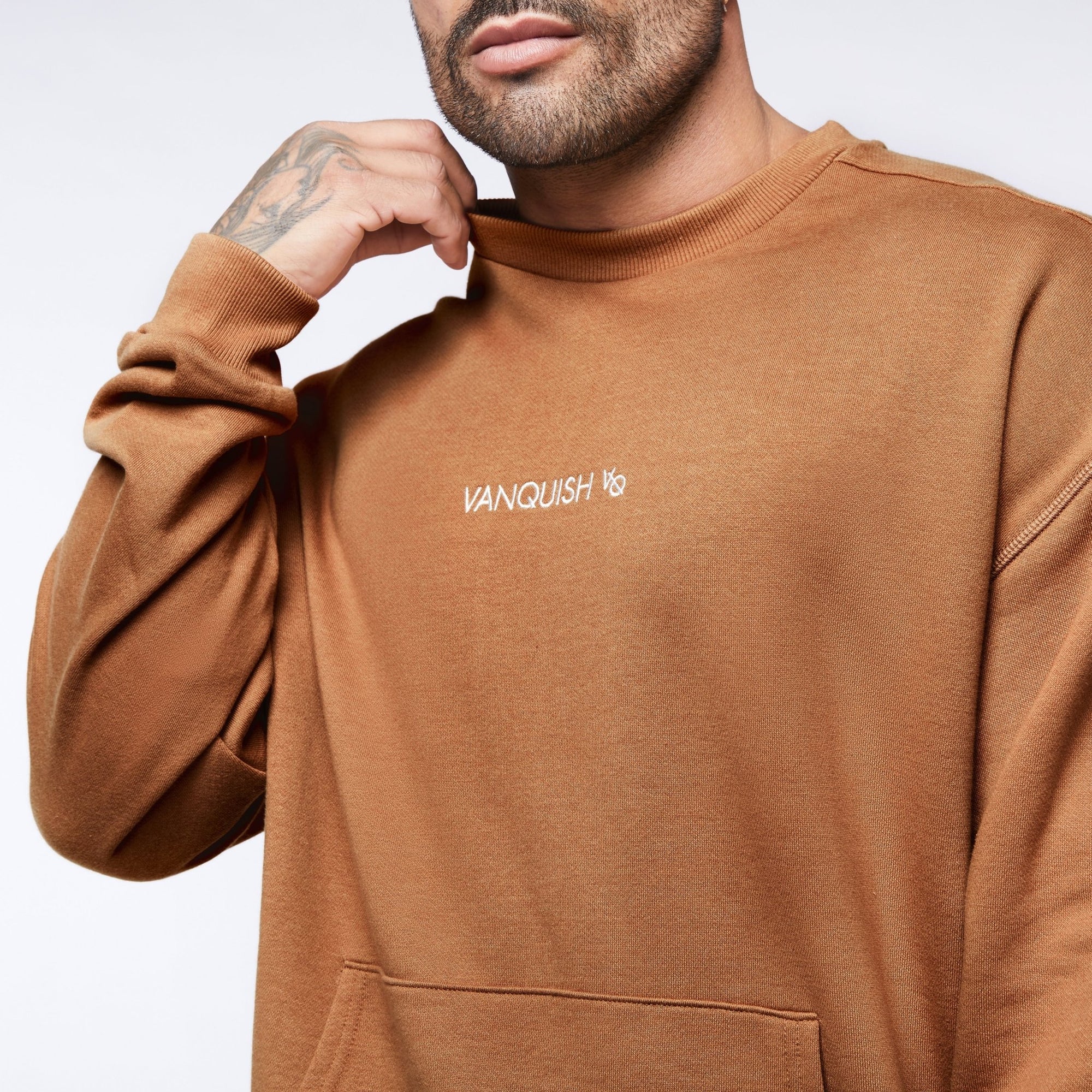 Vanquish Core Camel Oversized Sweater - Vanquish Fitness