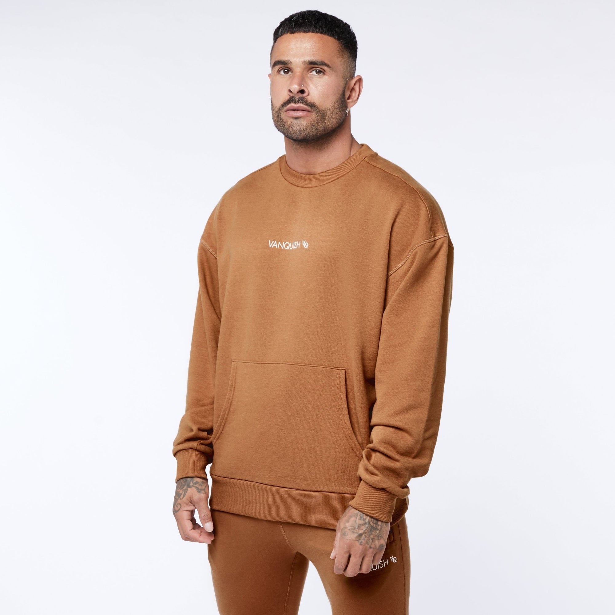 Vanquish Core Camel Oversized Sweater - Vanquish Fitness