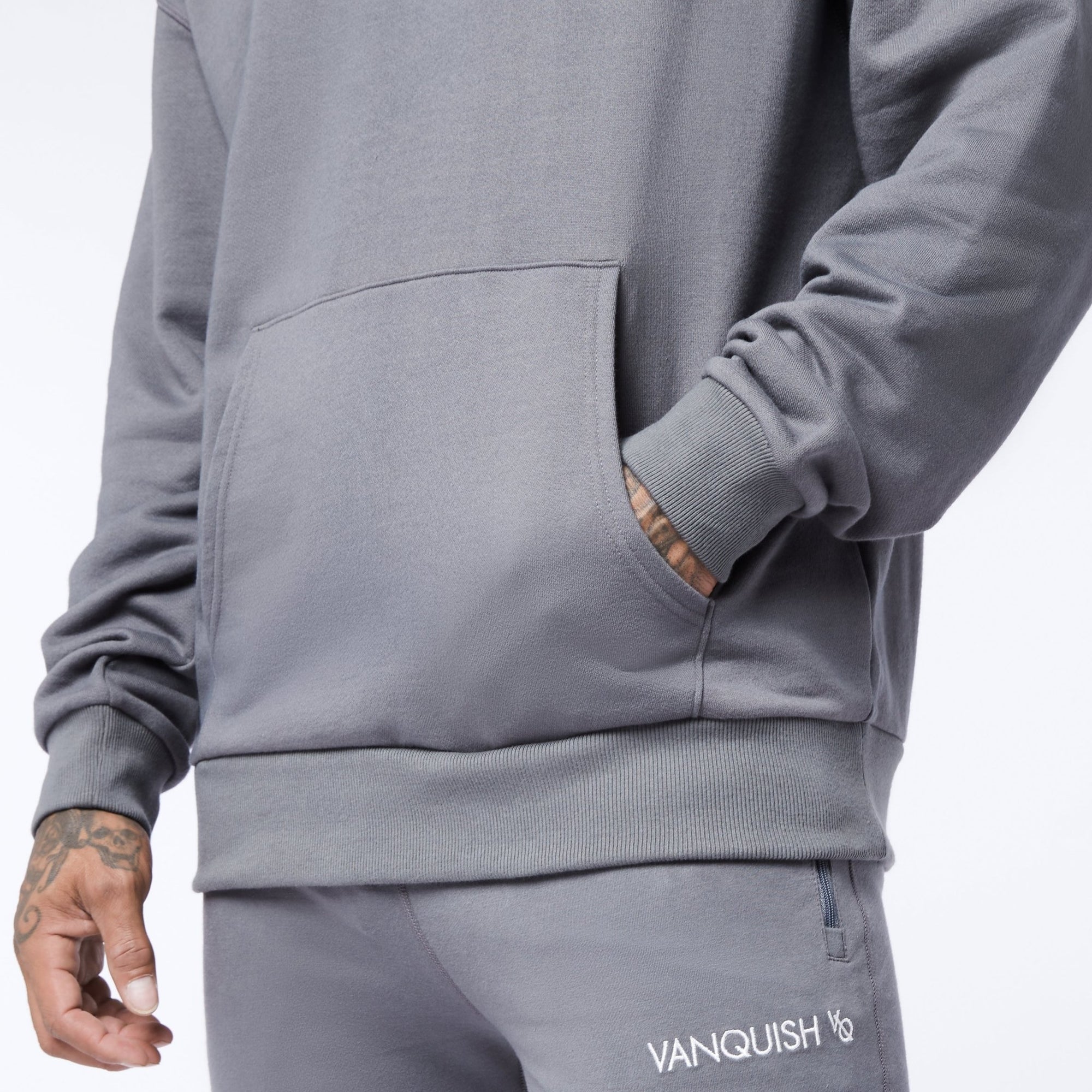 Vanquish Core Grey Oversized Sweater - Vanquish Fitness