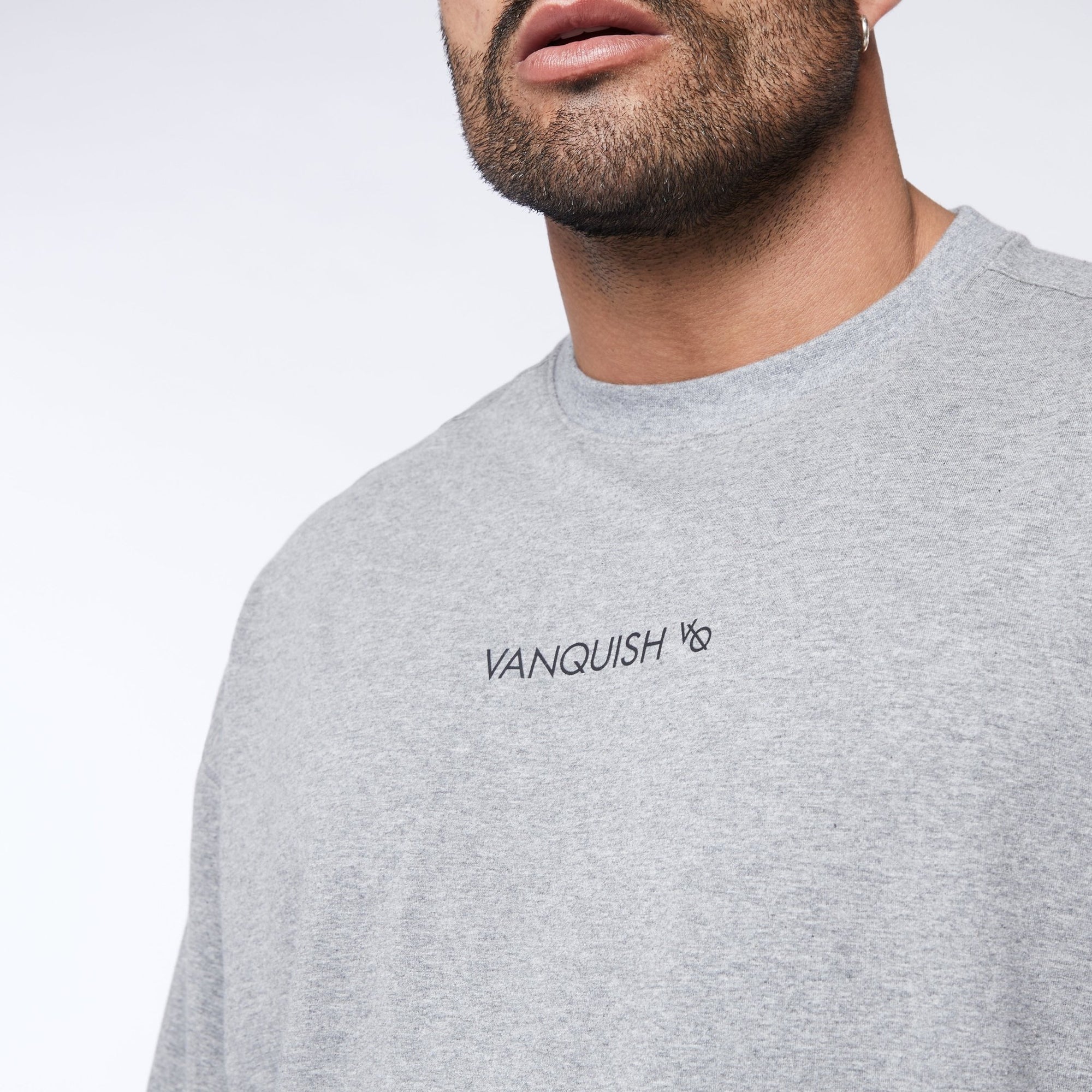 Vanquish Core Grey Oversized T Shirt - Vanquish Fitness