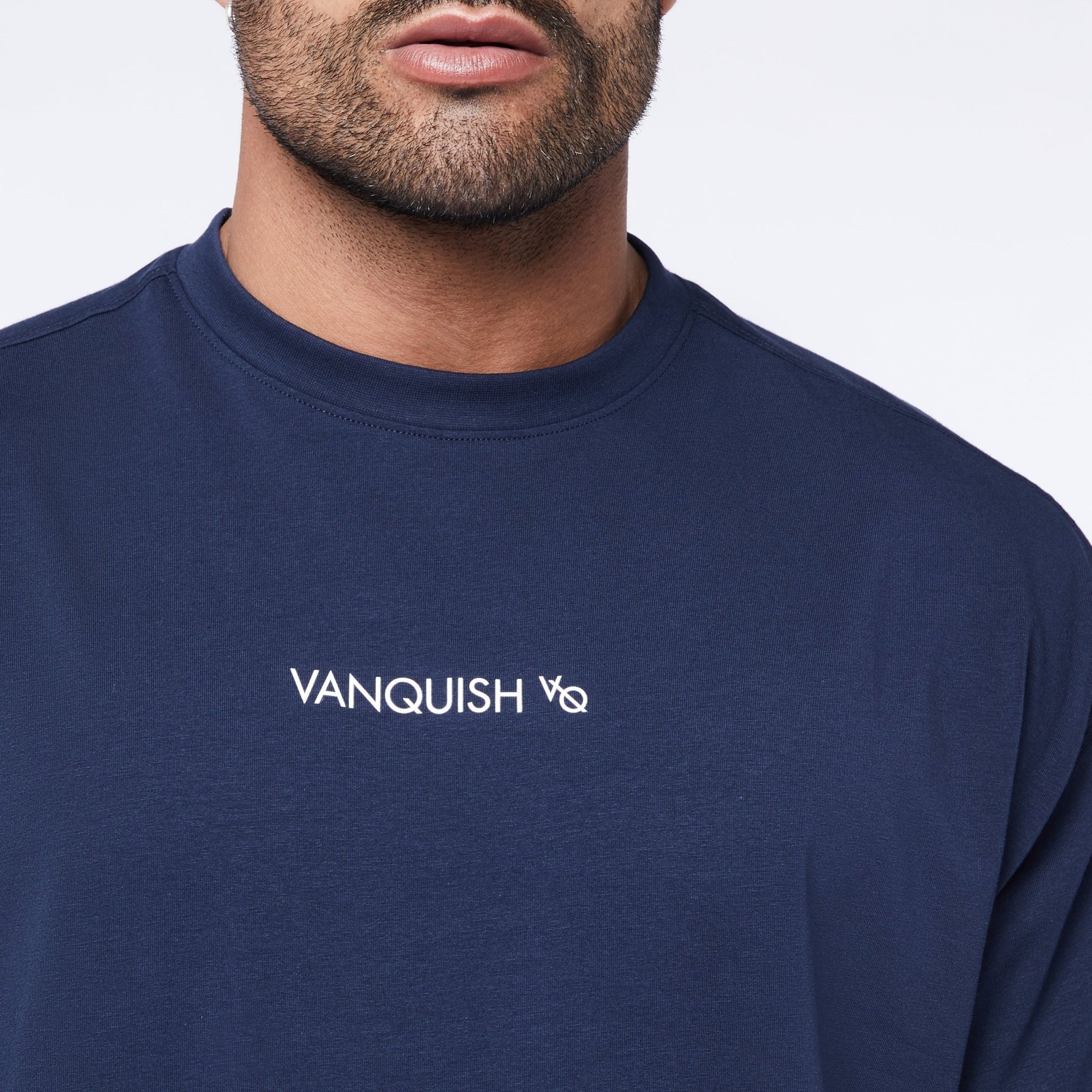 Vanquish Core Navy Oversized T Shirt - Vanquish Fitness