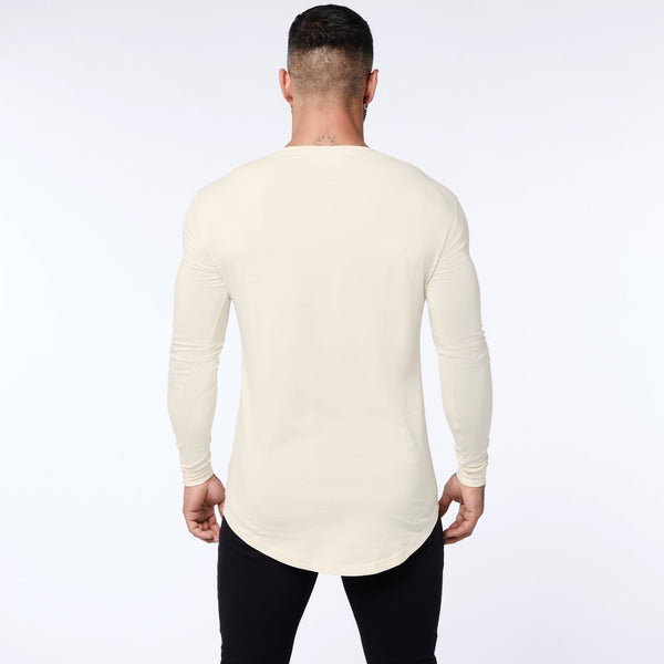 Vanquish Core Off White Long Sleeved T Shirt - Vanquish Fitness