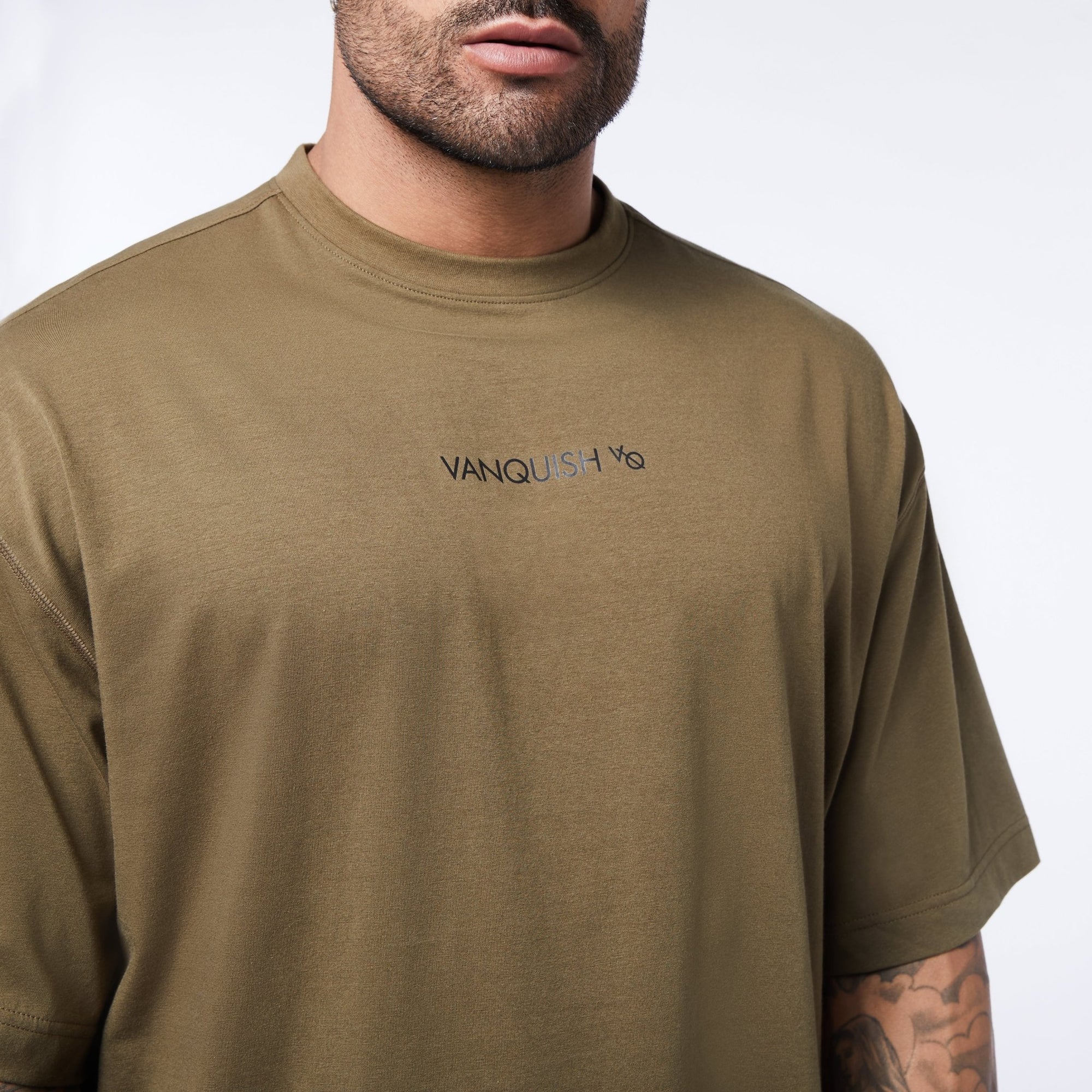 Vanquish Core Olive Oversized T Shirt - Vanquish Fitness