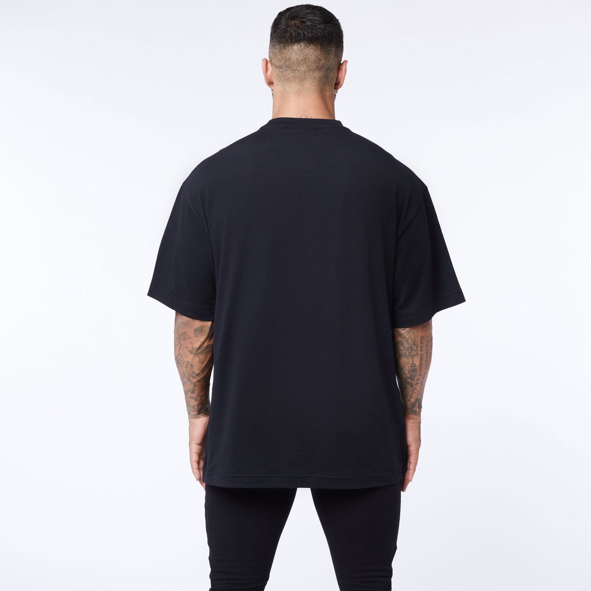 Vanquish Core Red on Black Oversized T Shirt - Vanquish Fitness