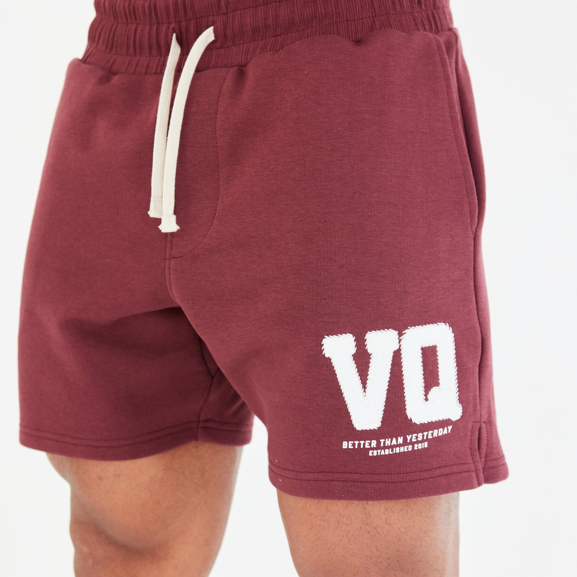 Vanquish Dark Burgundy Varsity Shorts - Vanquish Fitness