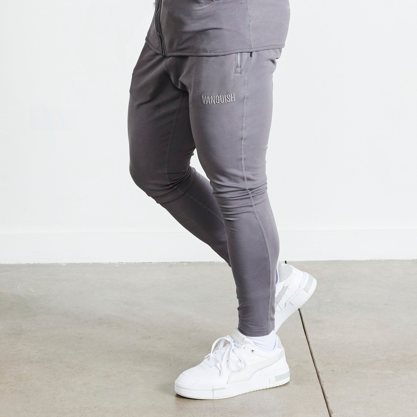 Vanquish Eclipse V2 Grey Tapered Sweatpants - Vanquish Fitness