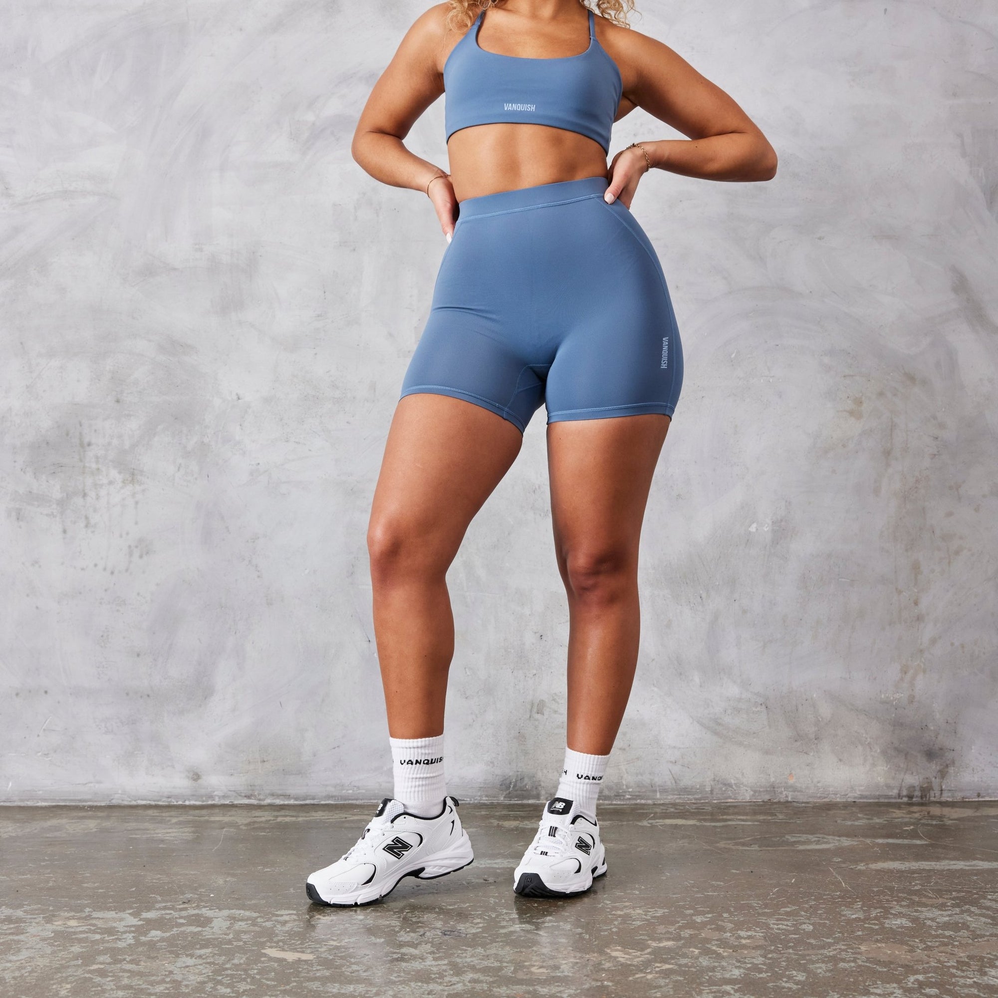 Vanquish Enhance Blue Shorts - Vanquish Fitness