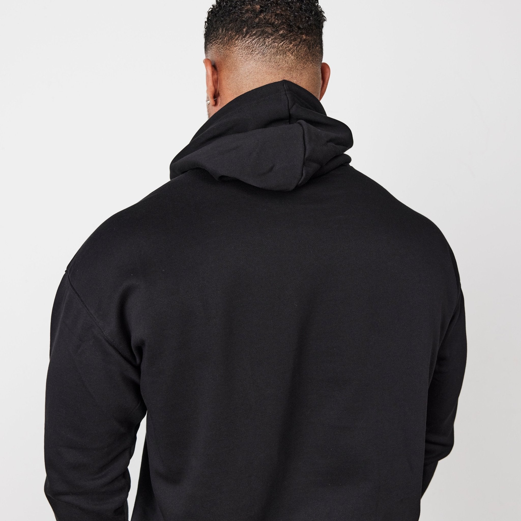 Vanquish Essential Black Oversized Pullover Hoodie - Vanquish Fitness