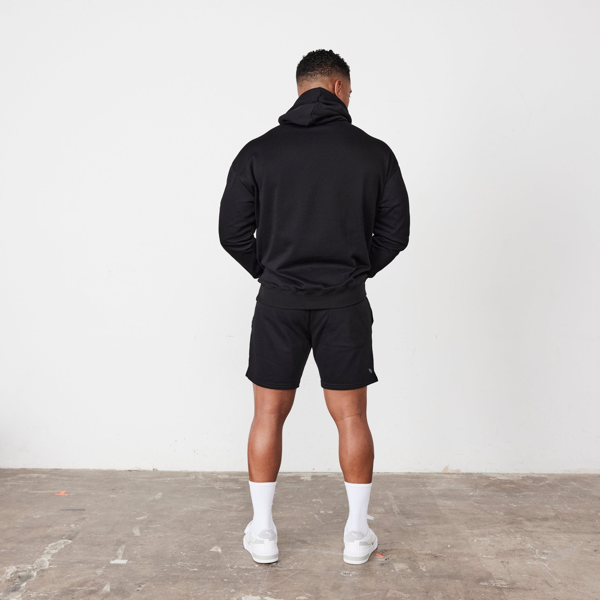 Vanquish Essential Black Oversized Pullover Hoodie - Vanquish Fitness