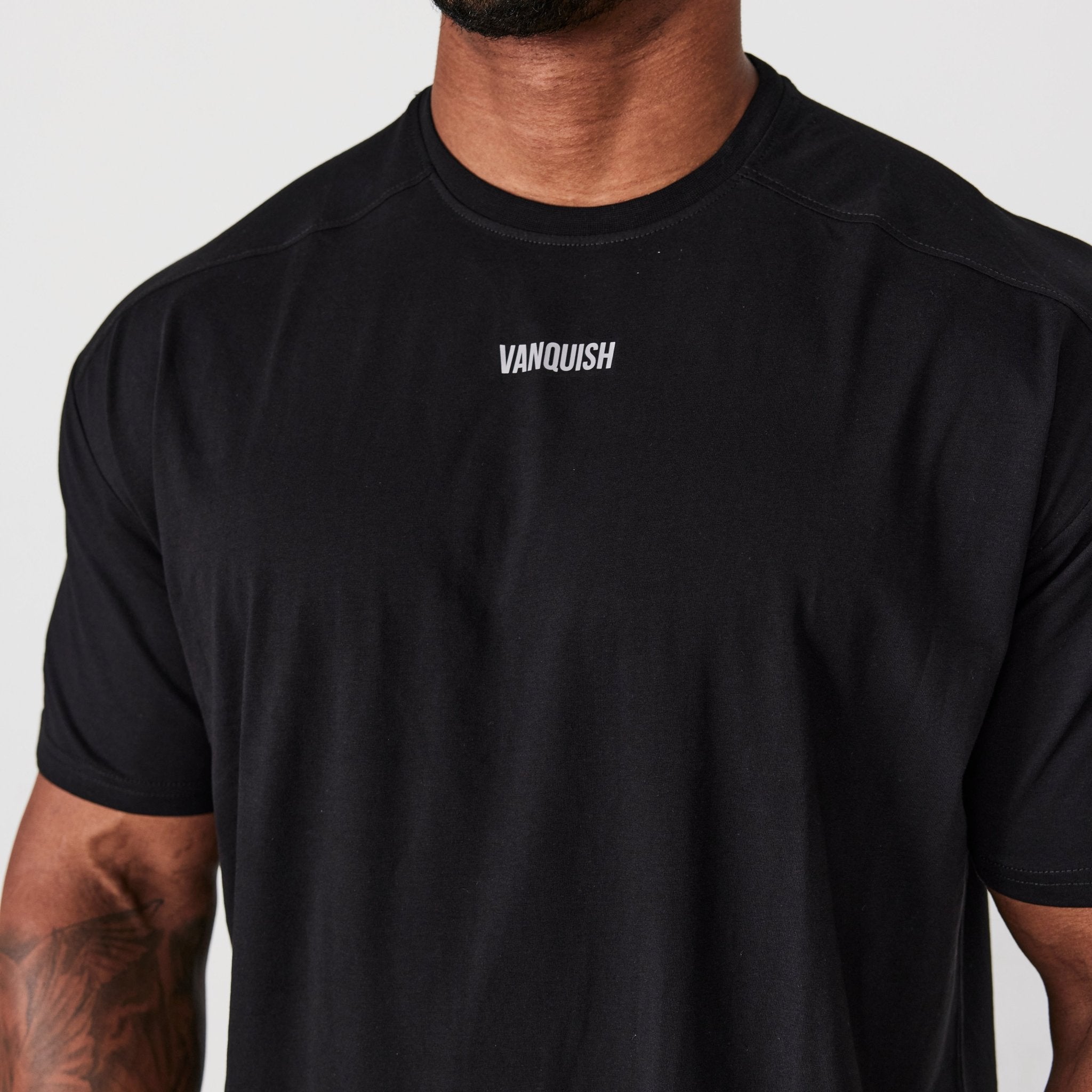 Vanquish Essential Black Oversized T Shirt - Vanquish Fitness