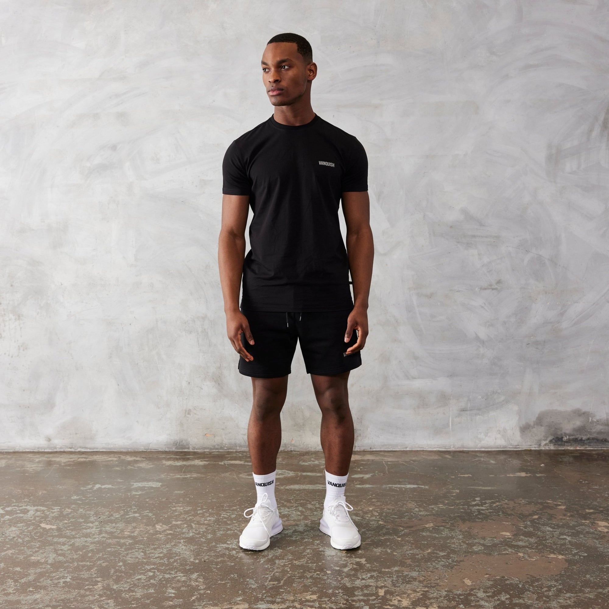 Vanquish Essential Black Regular Fit Shorts - Vanquish Fitness