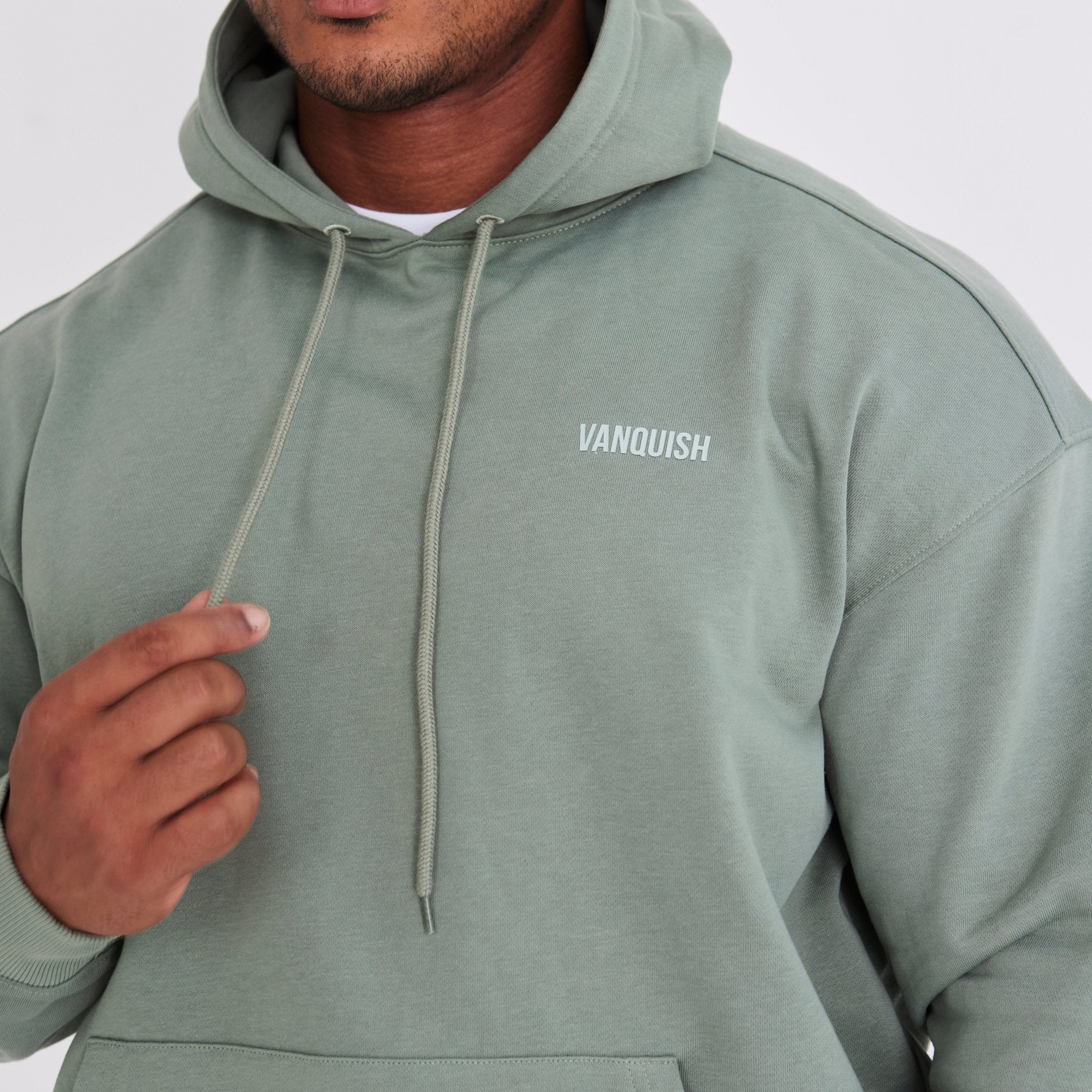 Vanquish Essential Green Oversized Pullover Hoodie - Vanquish Fitness