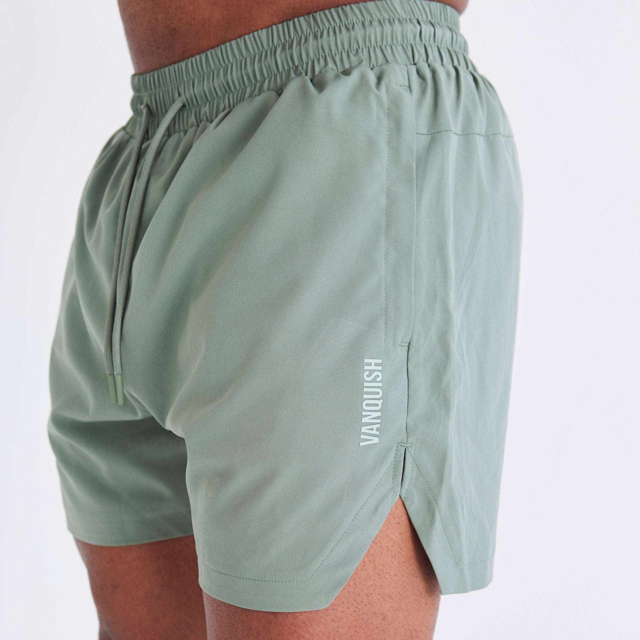 Vanquish Essential Green Performance 4" Shorts - Vanquish Fitness