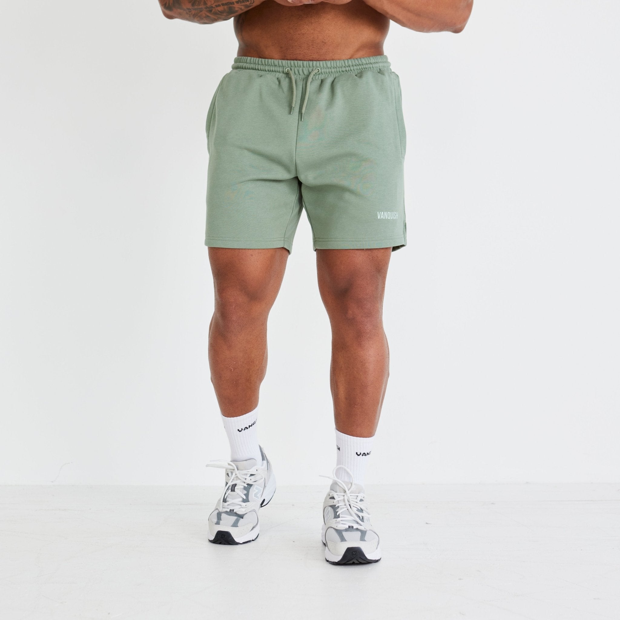 Vanquish Essential Green Regular Fit Shorts - Vanquish Fitness