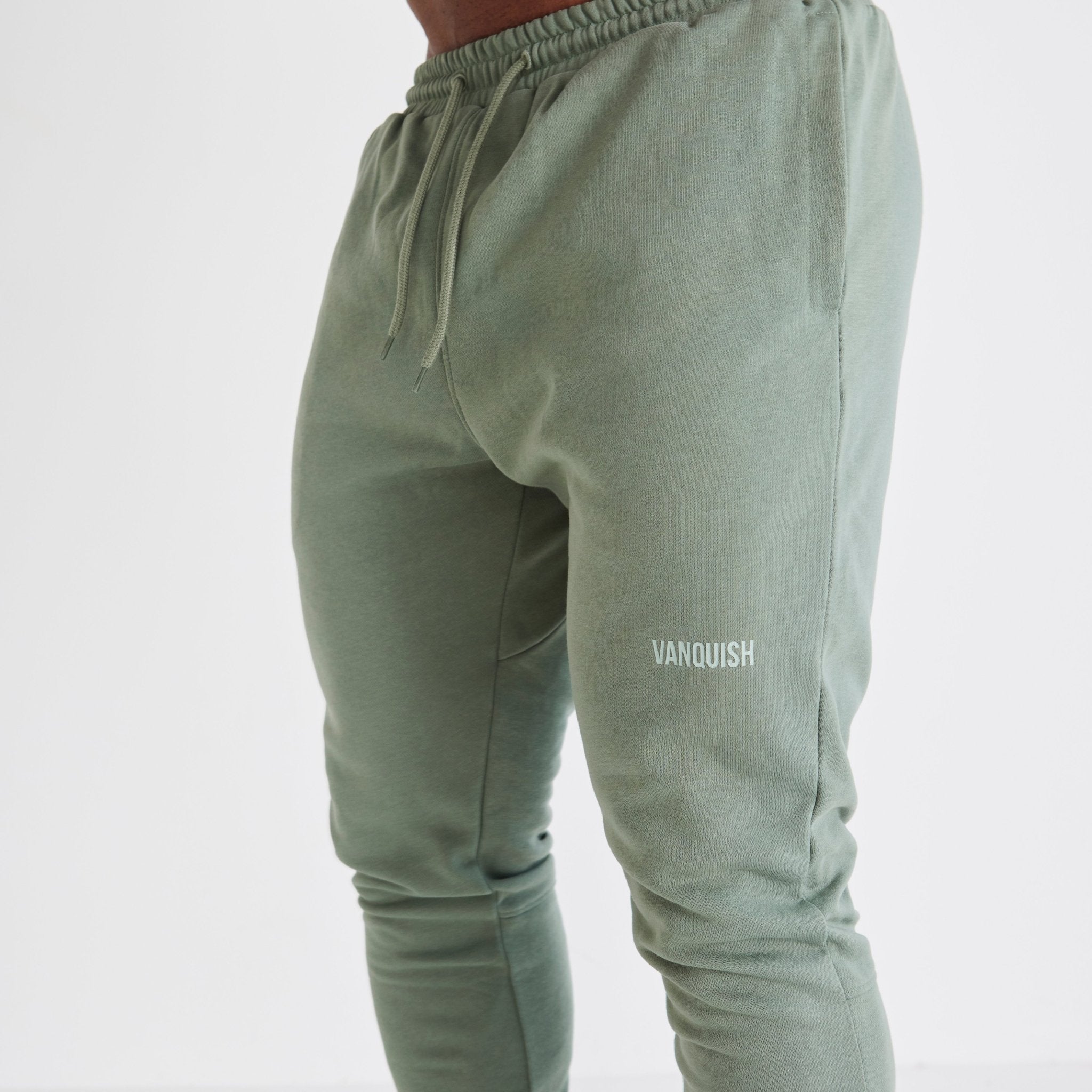 Vanquish Essential Green Tapered Fit Sweatpants - Vanquish Fitness
