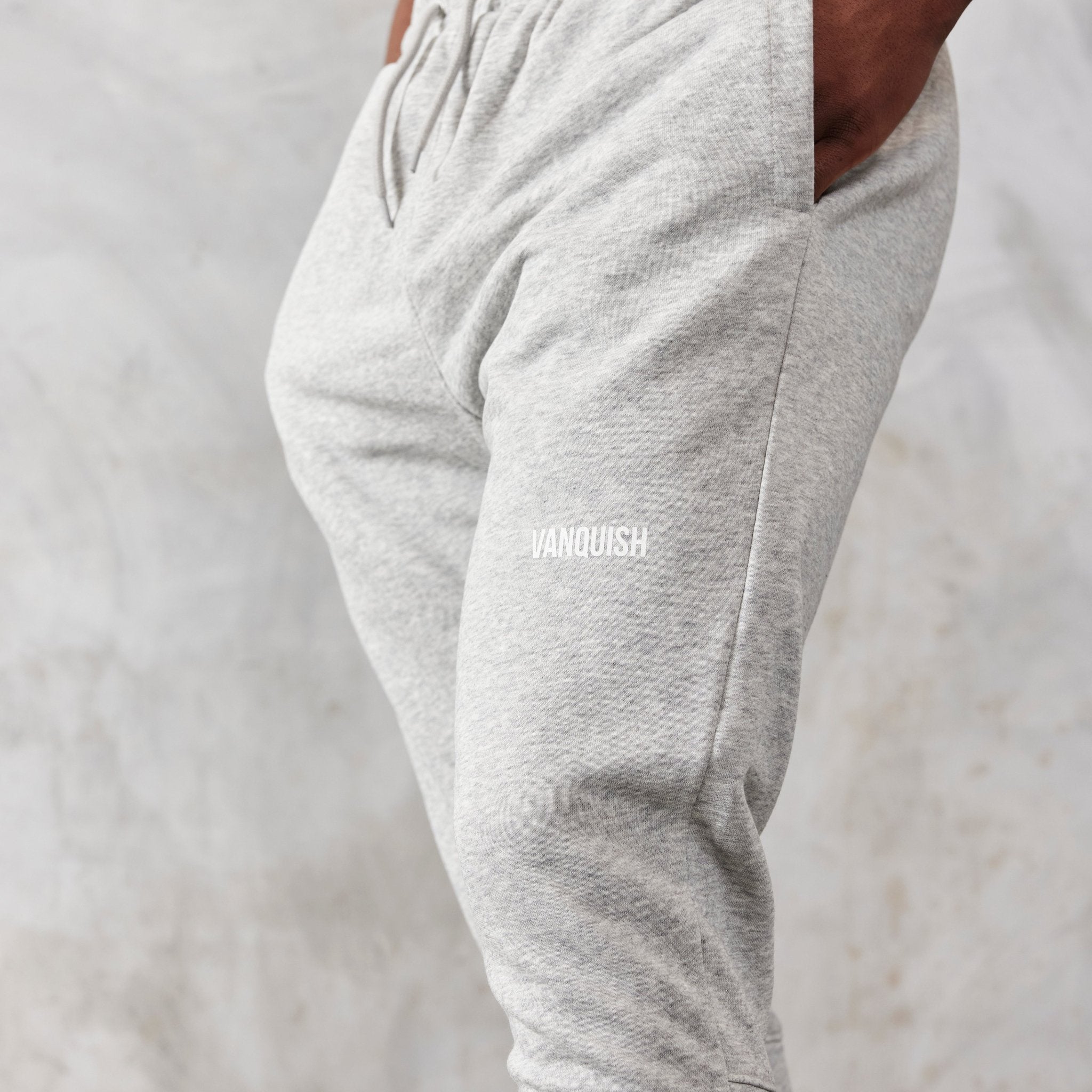 Vanquish Essential Grey Tapered Fit Sweatpants - Vanquish Fitness