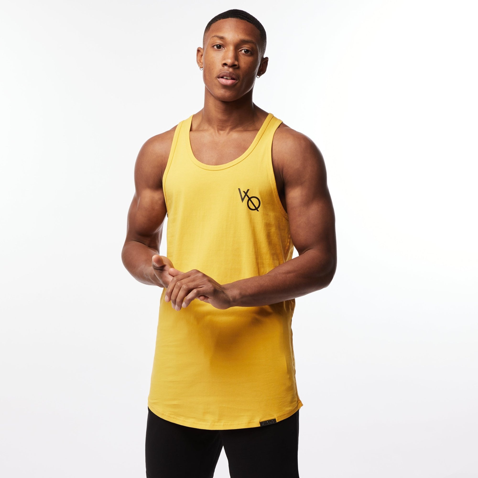 Vanquish Essential SP Yellow Longline Tank - Vanquish Fitness