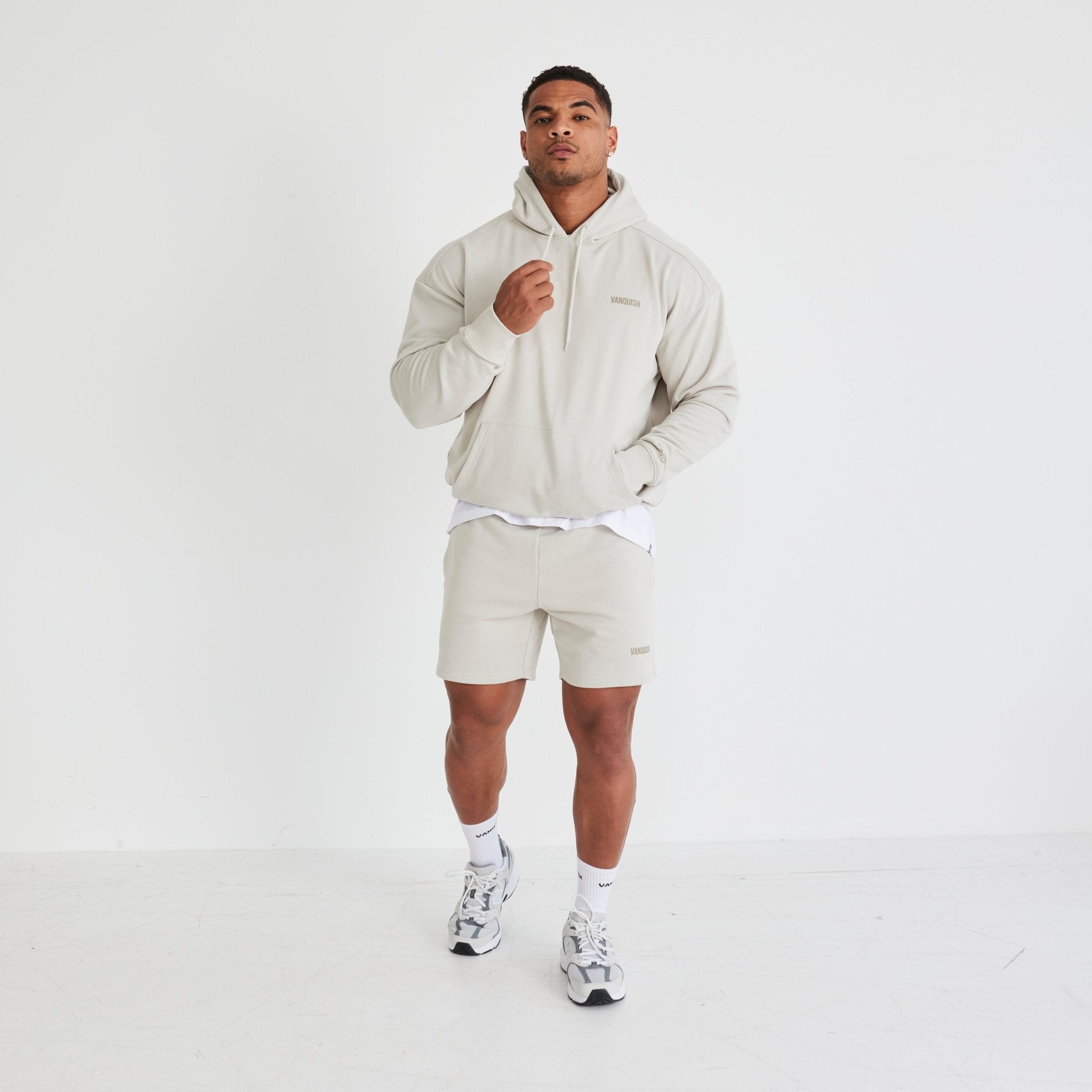 Vanquish Essential Stone Oversized Pullover Hoodie - Vanquish Fitness