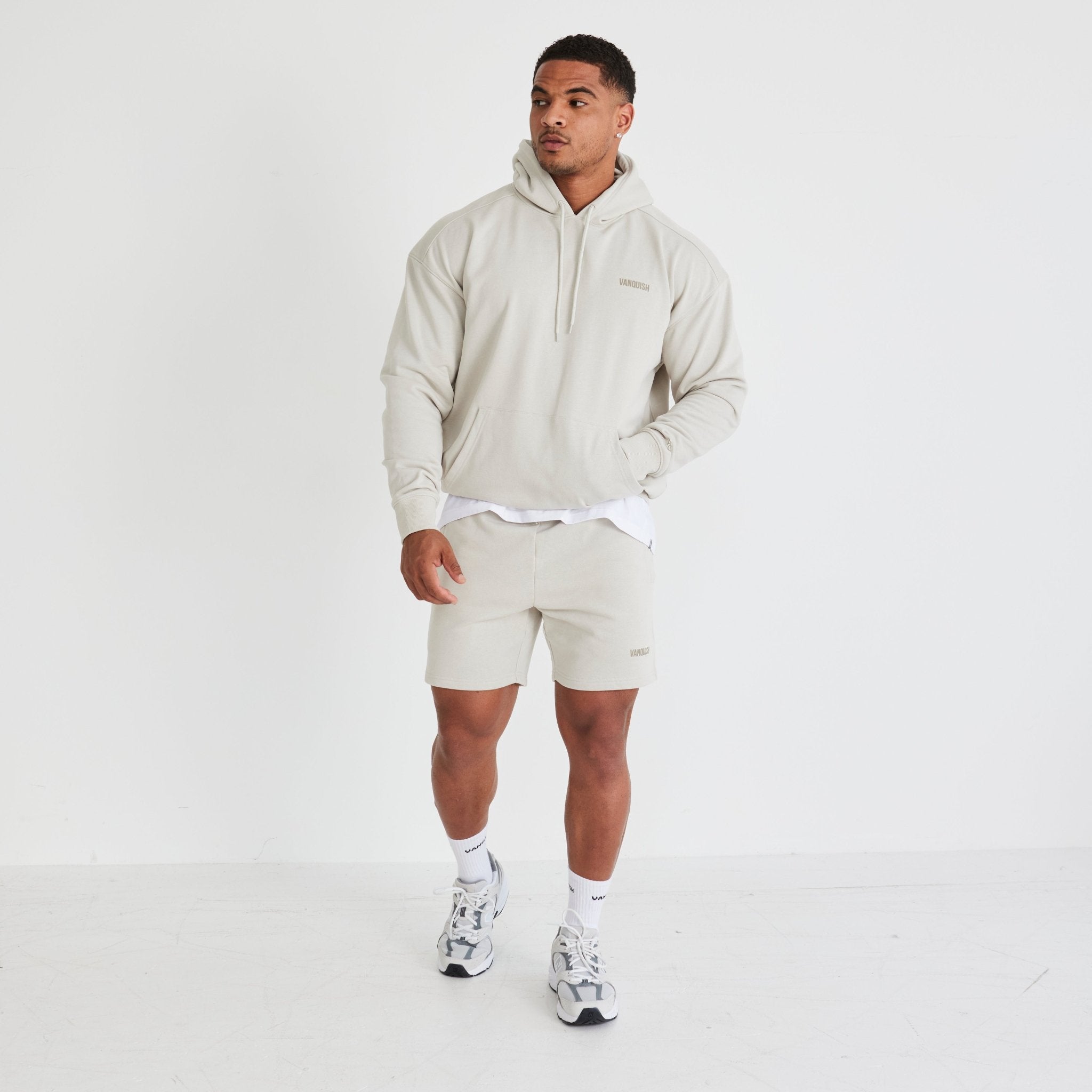 Vanquish Essential Stone Oversized Pullover Hoodie - Vanquish Fitness