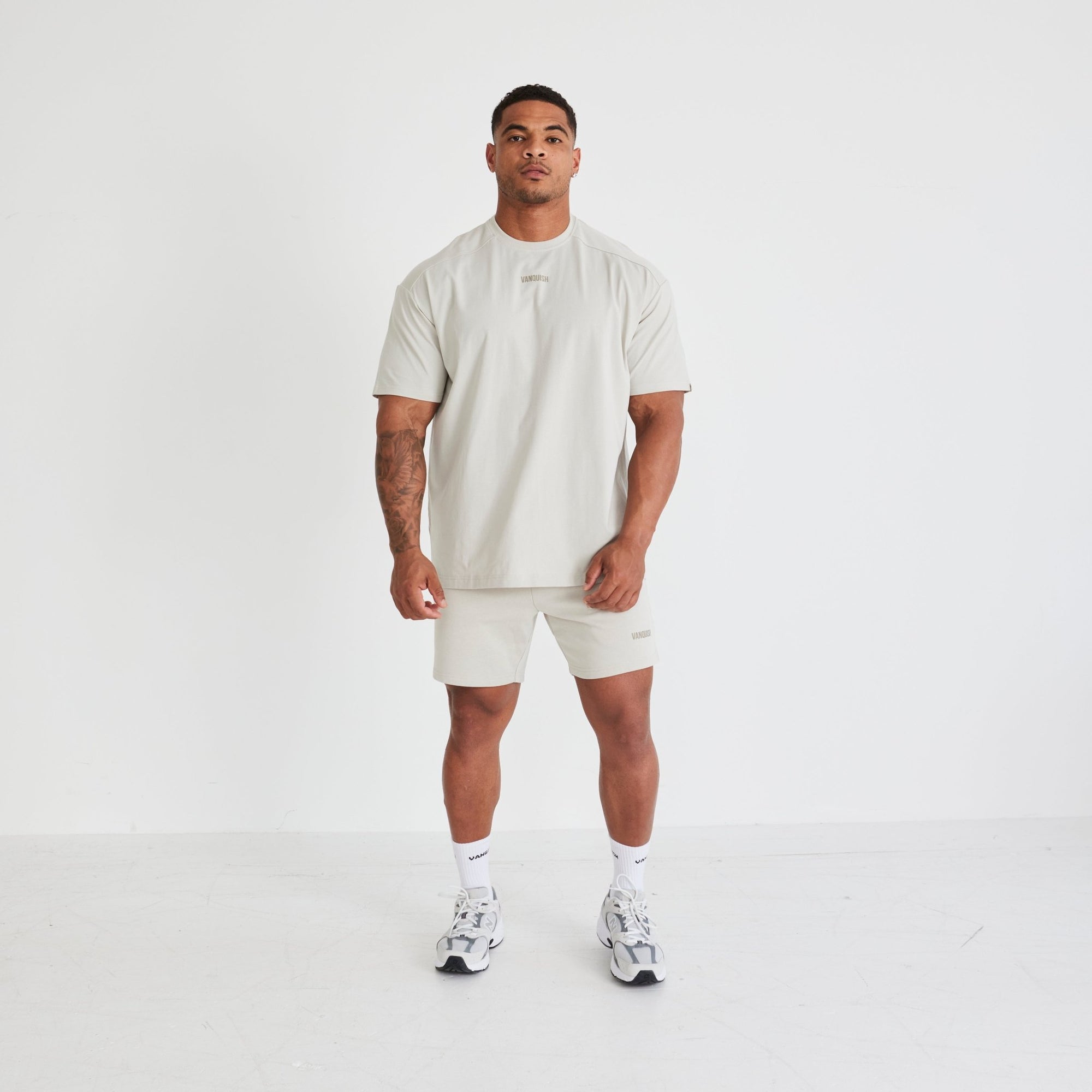 Vanquish Essential Stone Oversized T Shirt - Vanquish Fitness