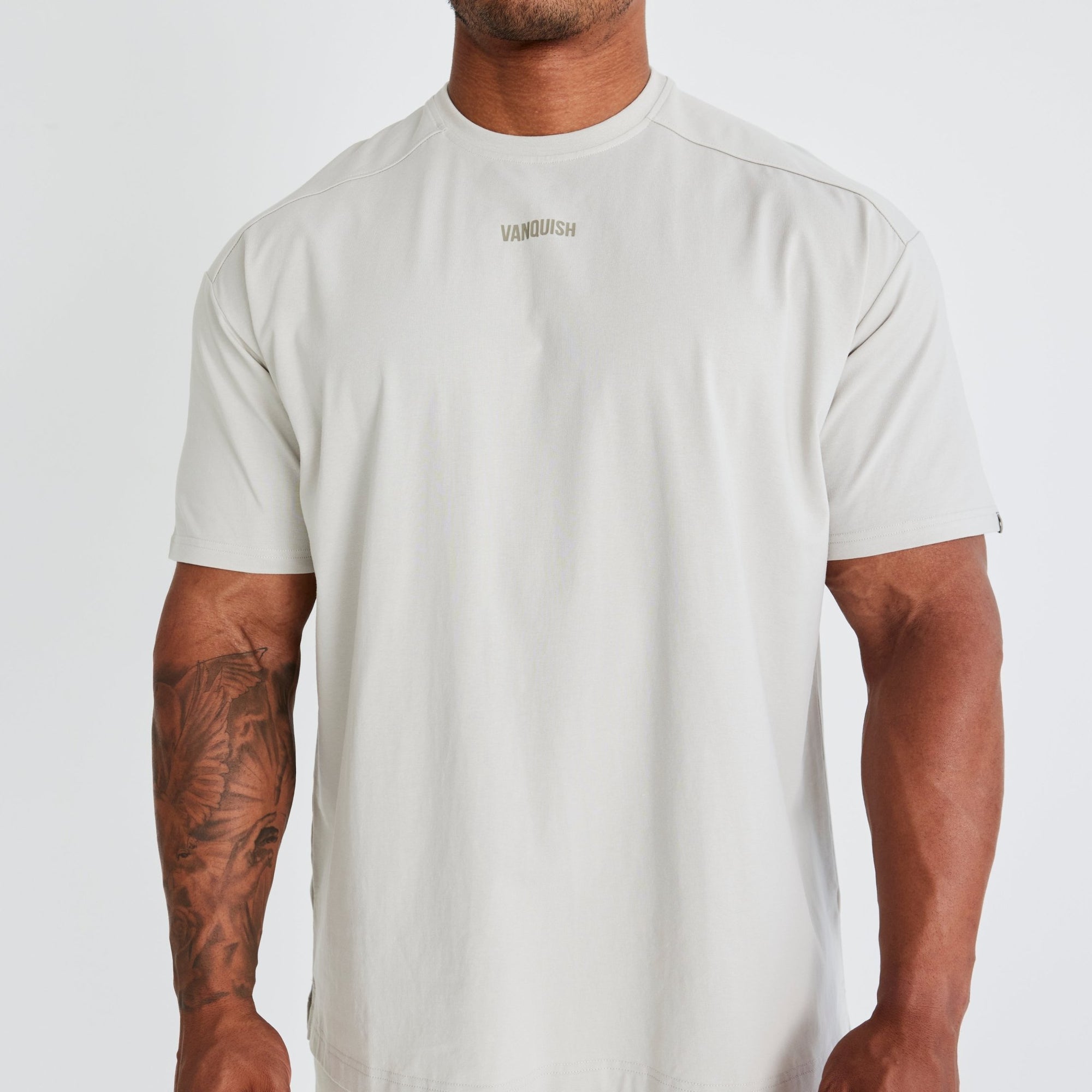 Vanquish Essential Stone Oversized T Shirt - Vanquish Fitness