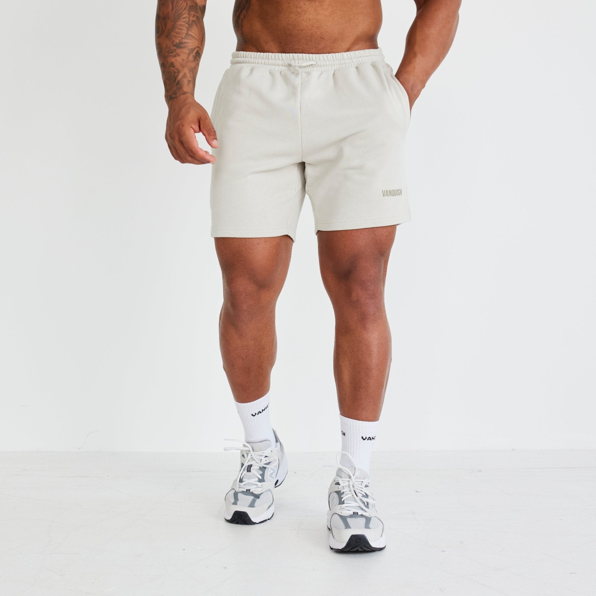 Vanquish Essential Stone Regular Fit Shorts - Vanquish Fitness