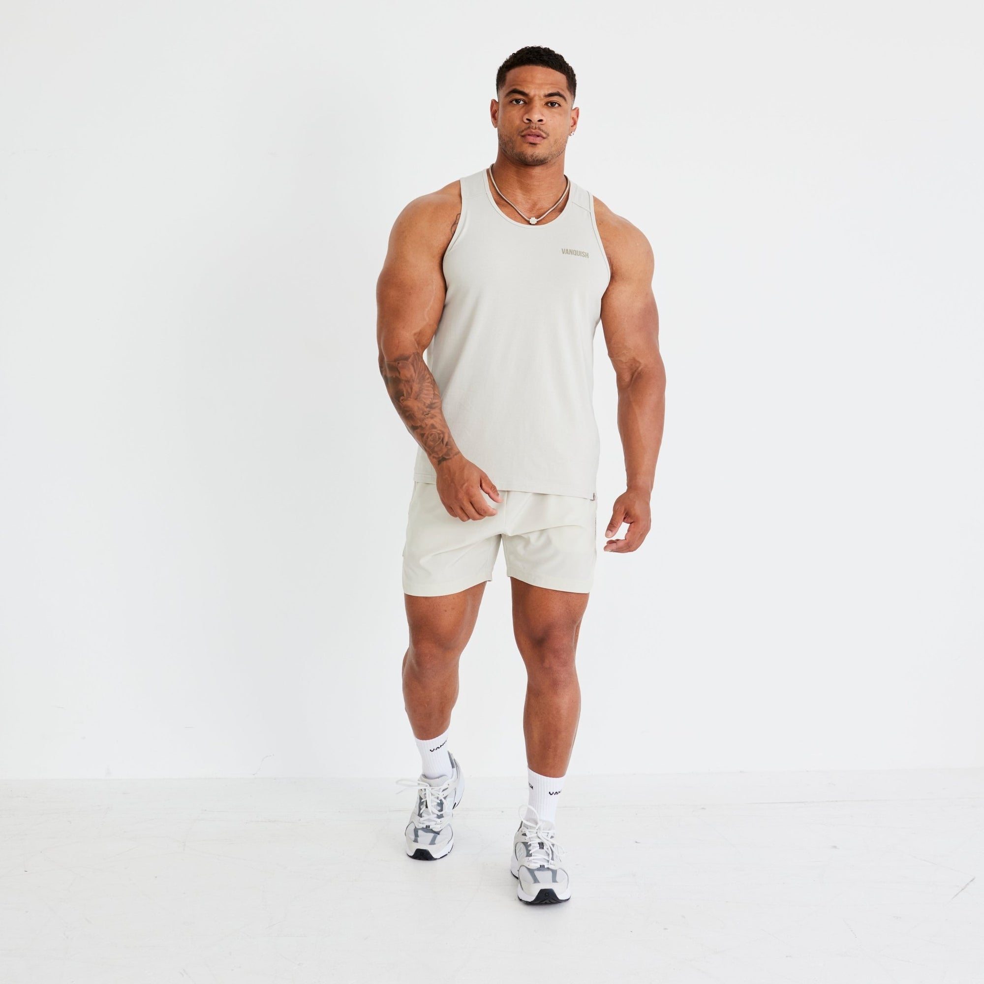 Vanquish Essential Stone Regular Fit Tank Top - Vanquish Fitness