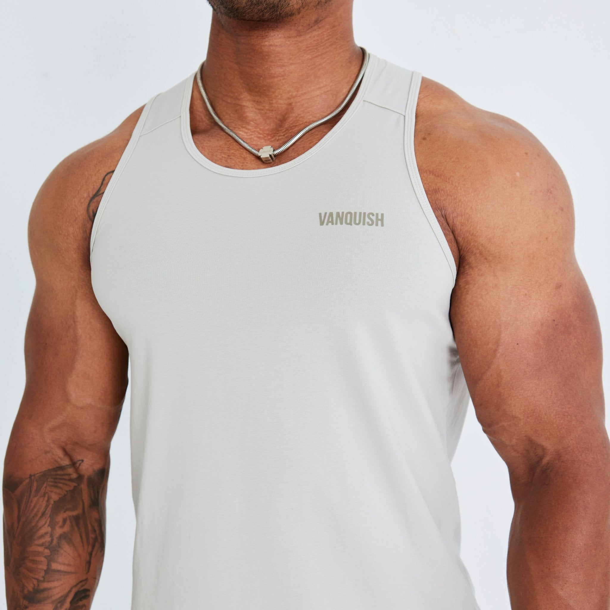 Vanquish Essential Stone Regular Fit Tank Top - Vanquish Fitness