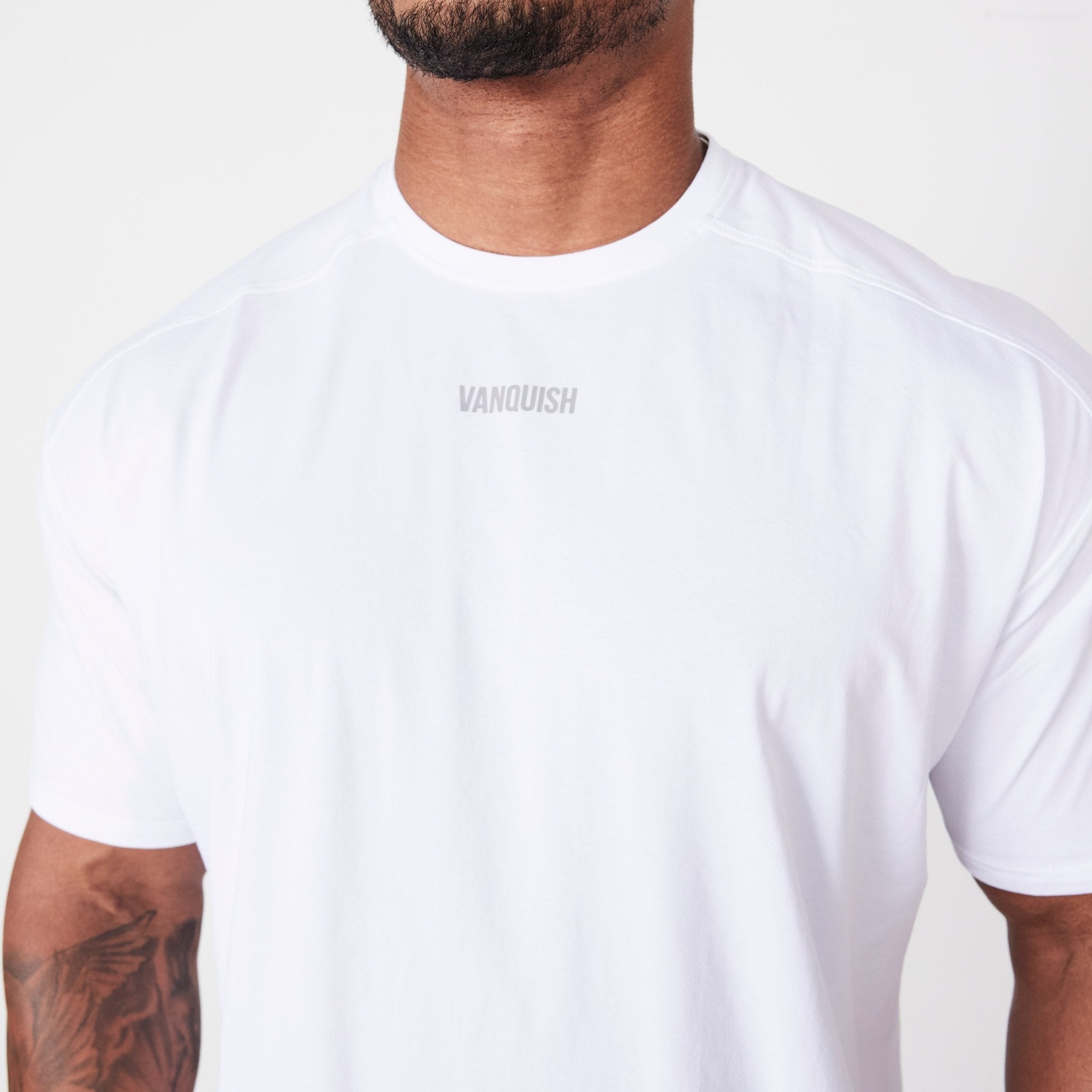 Vanquish Essential White Oversized T Shirt - Vanquish Fitness