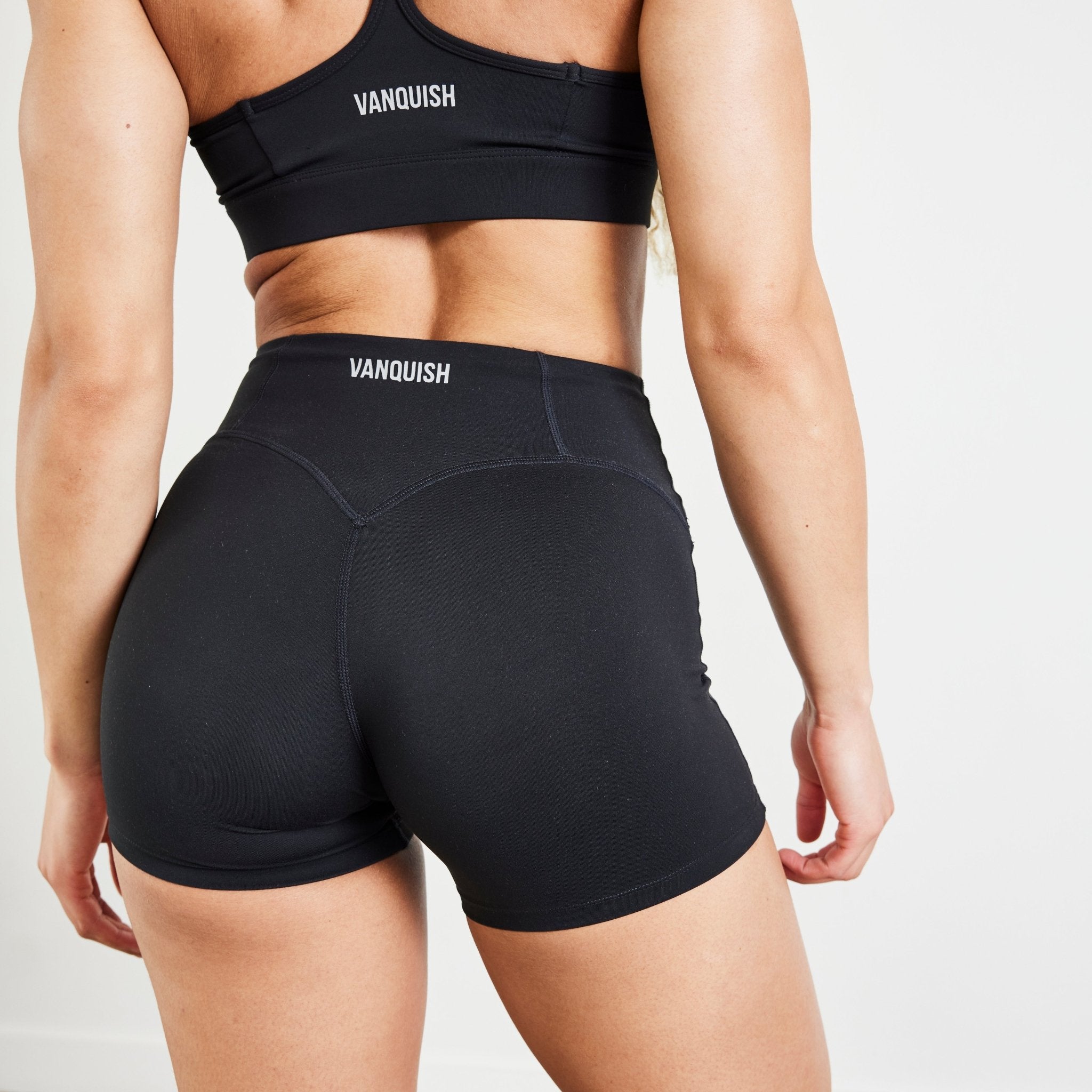 Vanquish Evolve Black High Waisted Shorts - Vanquish Fitness