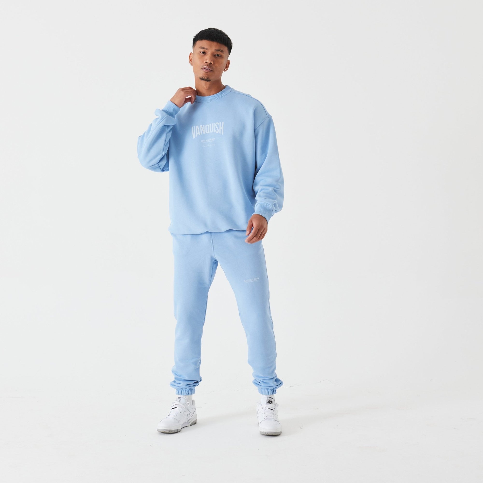 Vanquish Heavyweight Division Blue Oversized Sweater - Vanquish Fitness