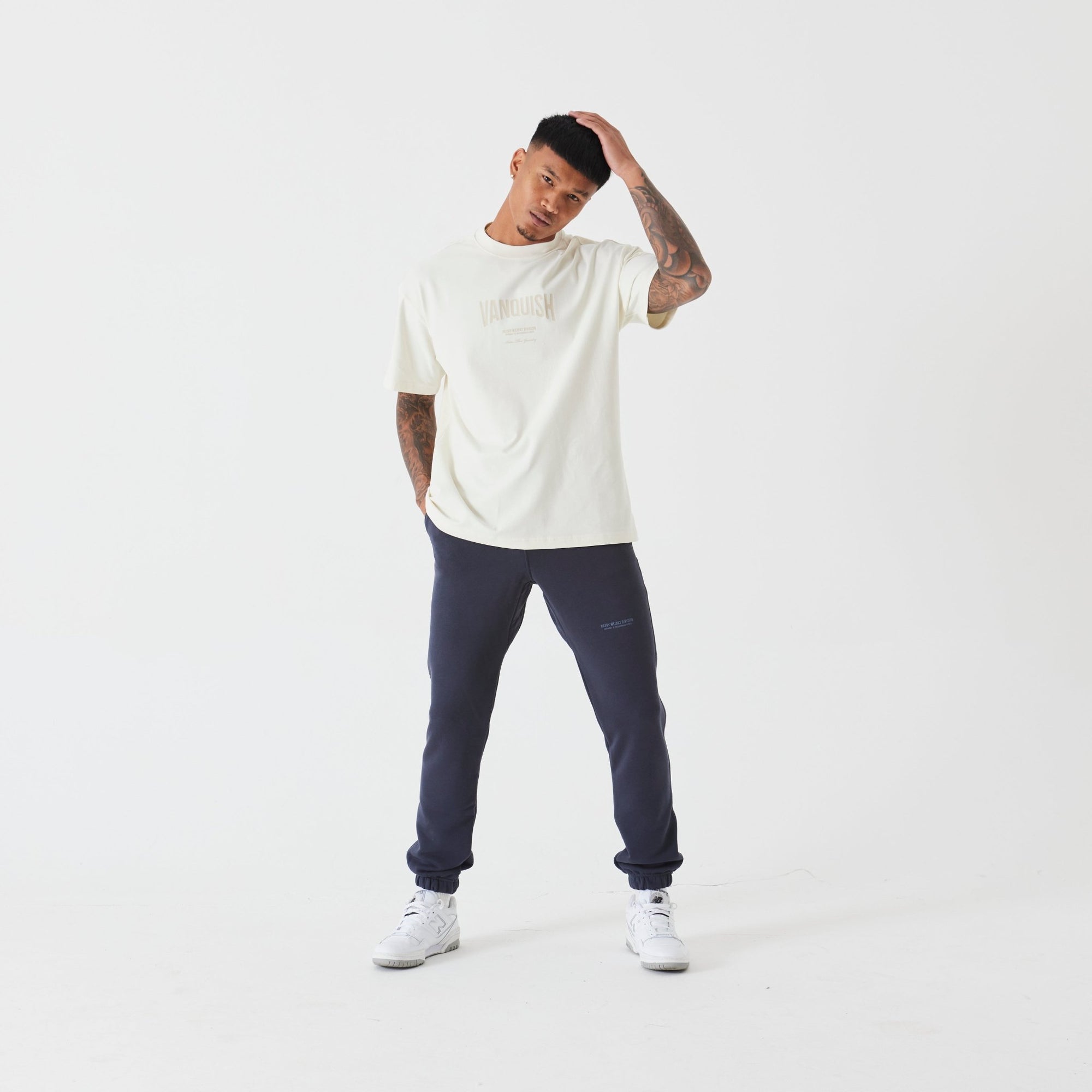 Vanquish Heavyweight Division Midnight Grey Tapered Sweatpants - Vanquish Fitness