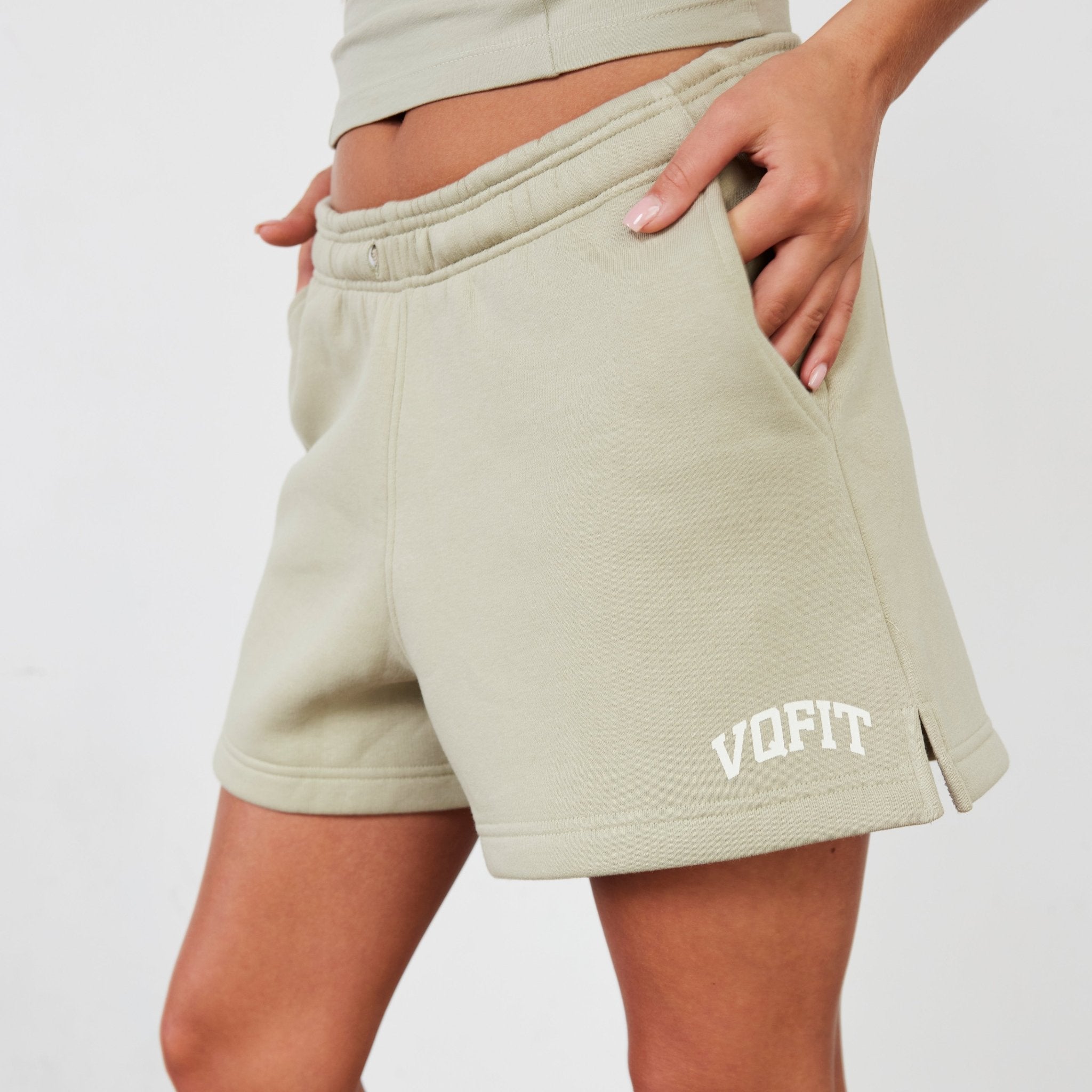Vanquish Pale Khaki VQFIT Shorts - Vanquish Fitness