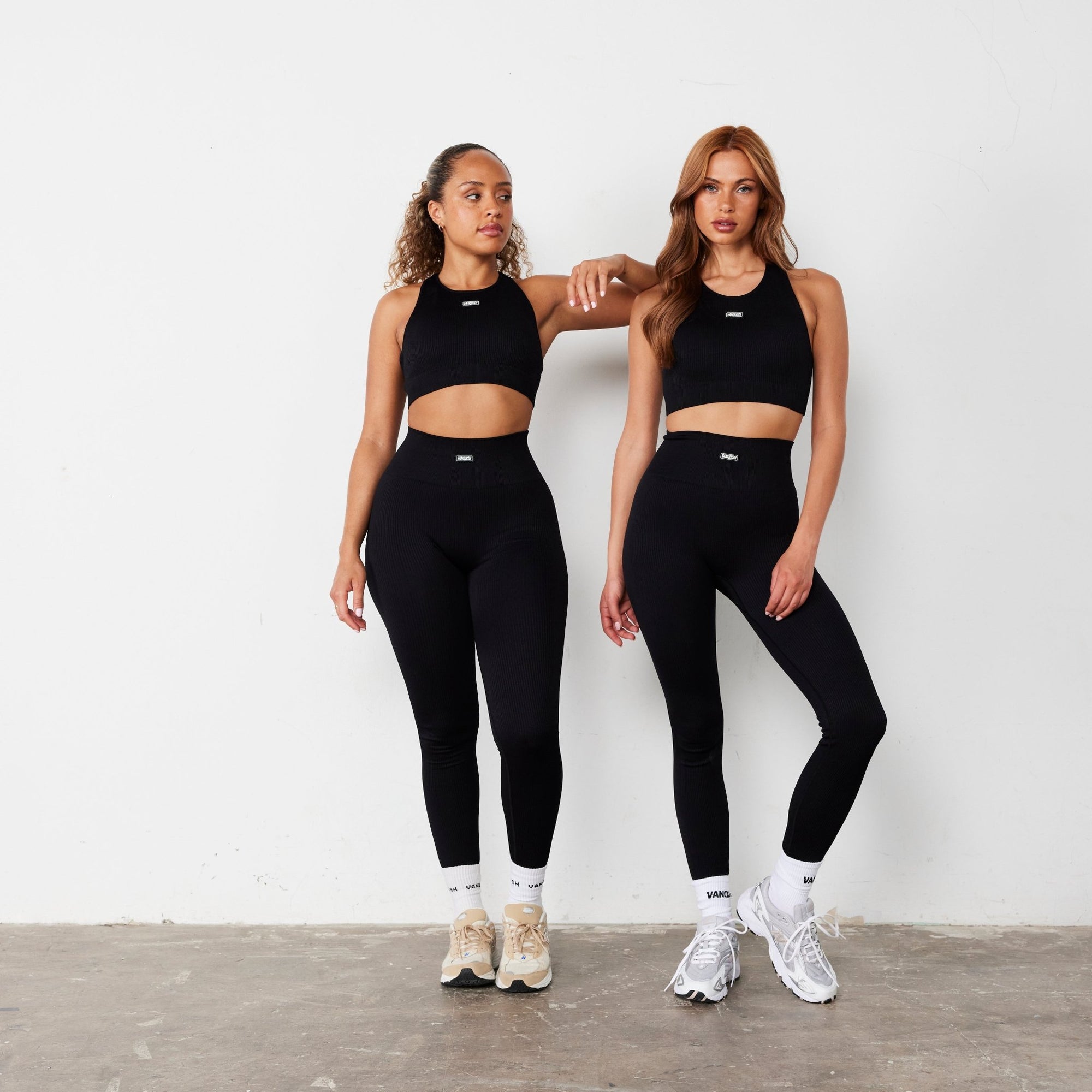 Vanquish Ribbed Seamless Black Legging - Vanquish Fitness