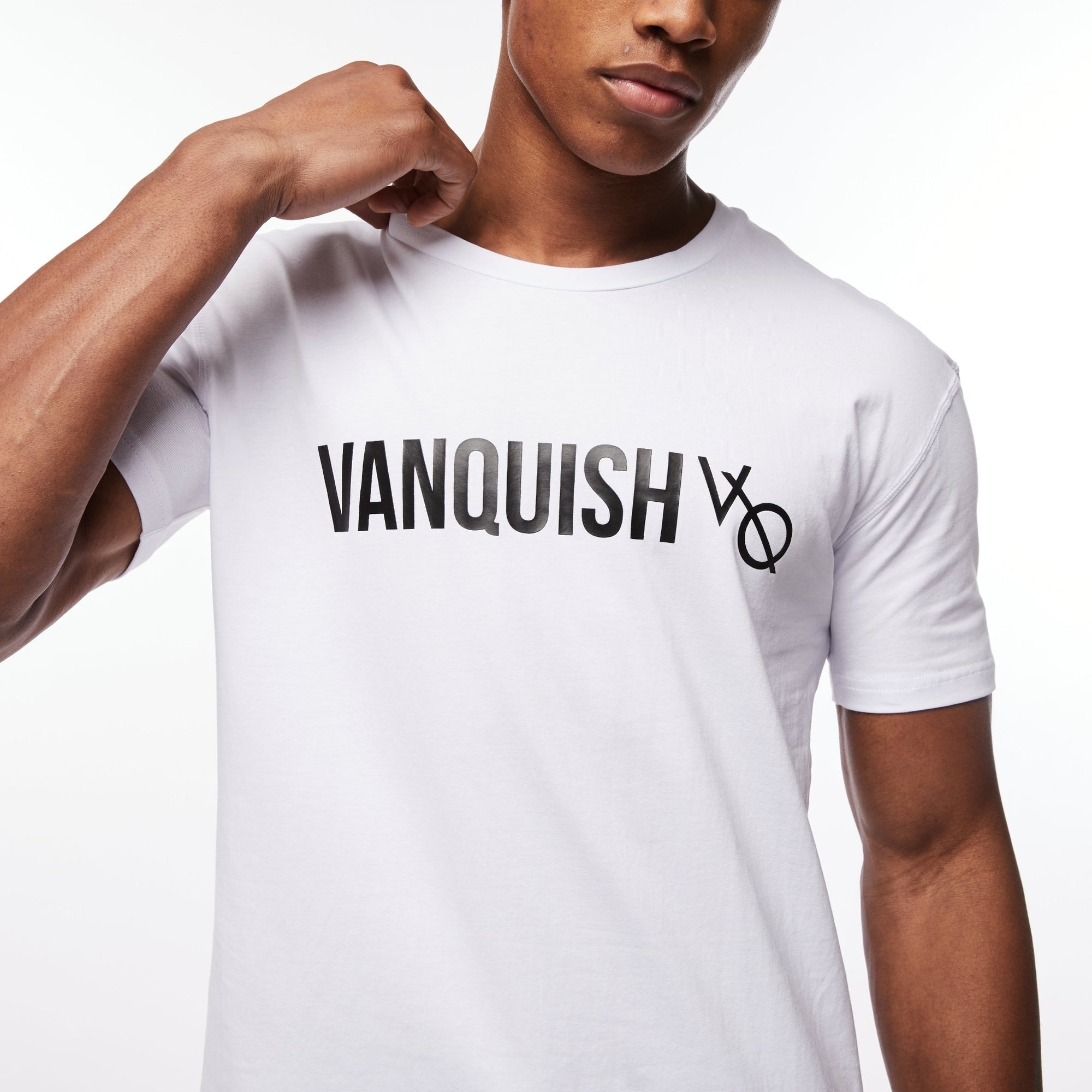 Vanquish Triumph White T-Shirt - Vanquish Fitness