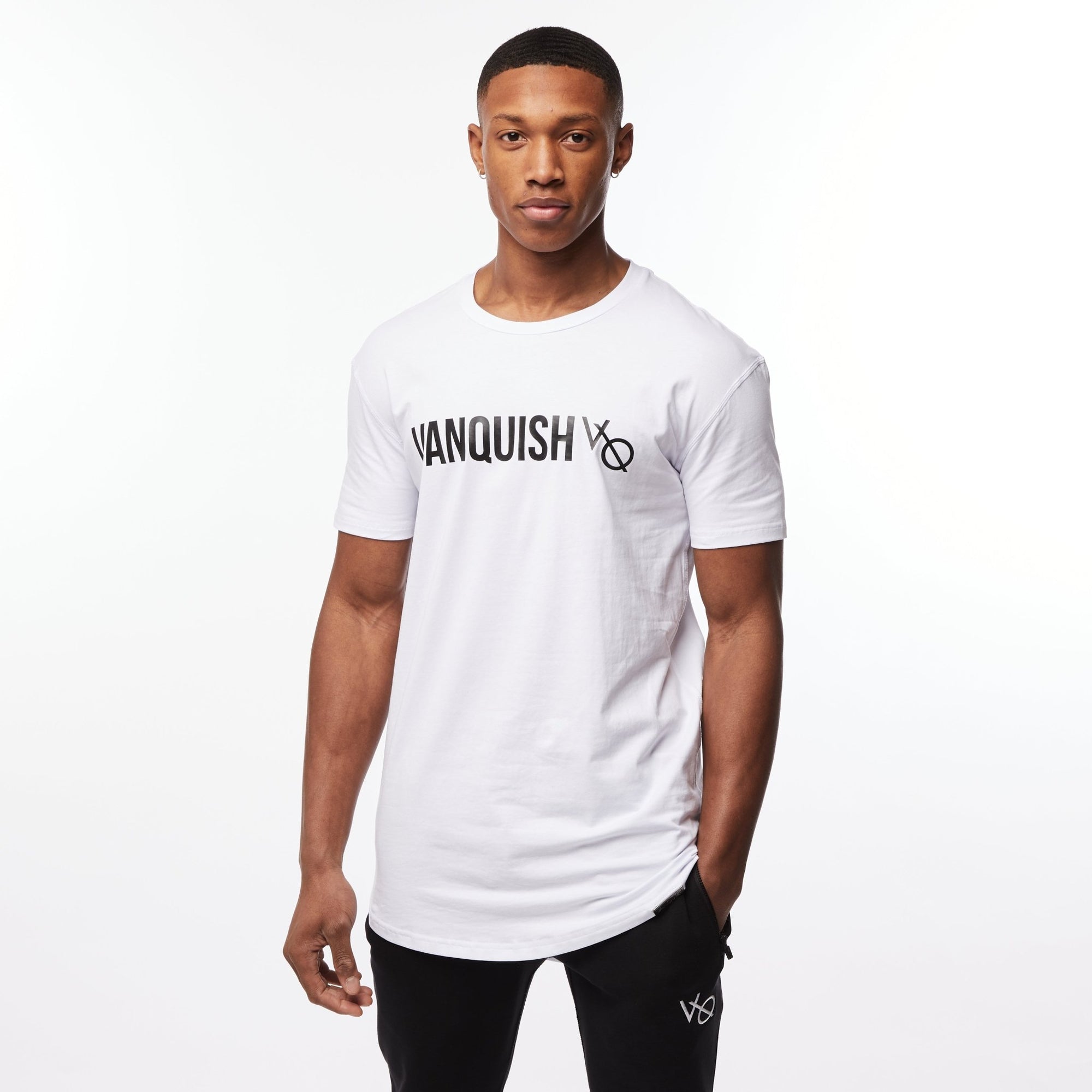 Vanquish Triumph White T-Shirt - Vanquish Fitness