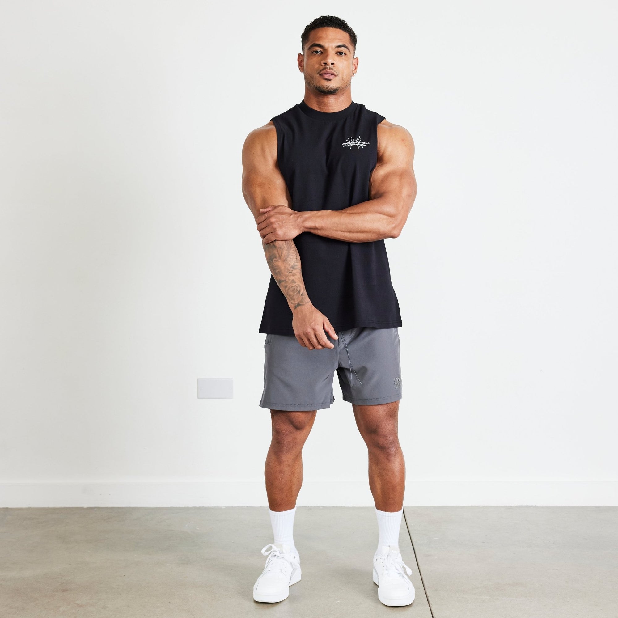 Vanquish TSP Black Determination Sleeveless T Shirt - Vanquish Fitness