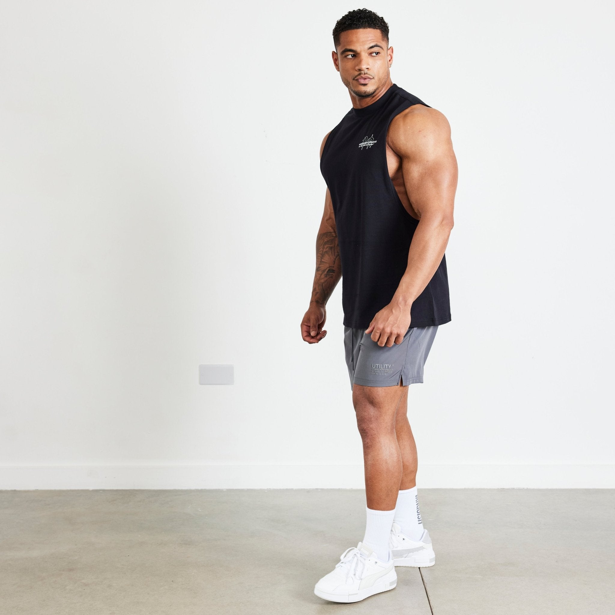 Vanquish TSP Black Determination Sleeveless T Shirt - Vanquish Fitness