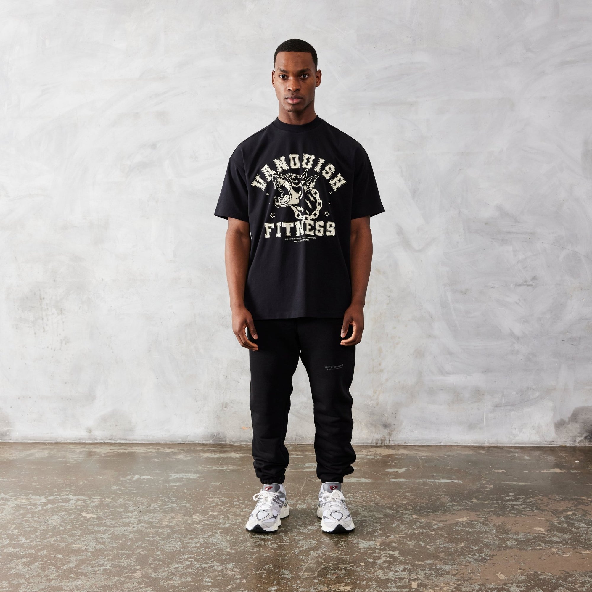 Vanquish TSP Black Dobermann Oversized T Shirt - Vanquish Fitness