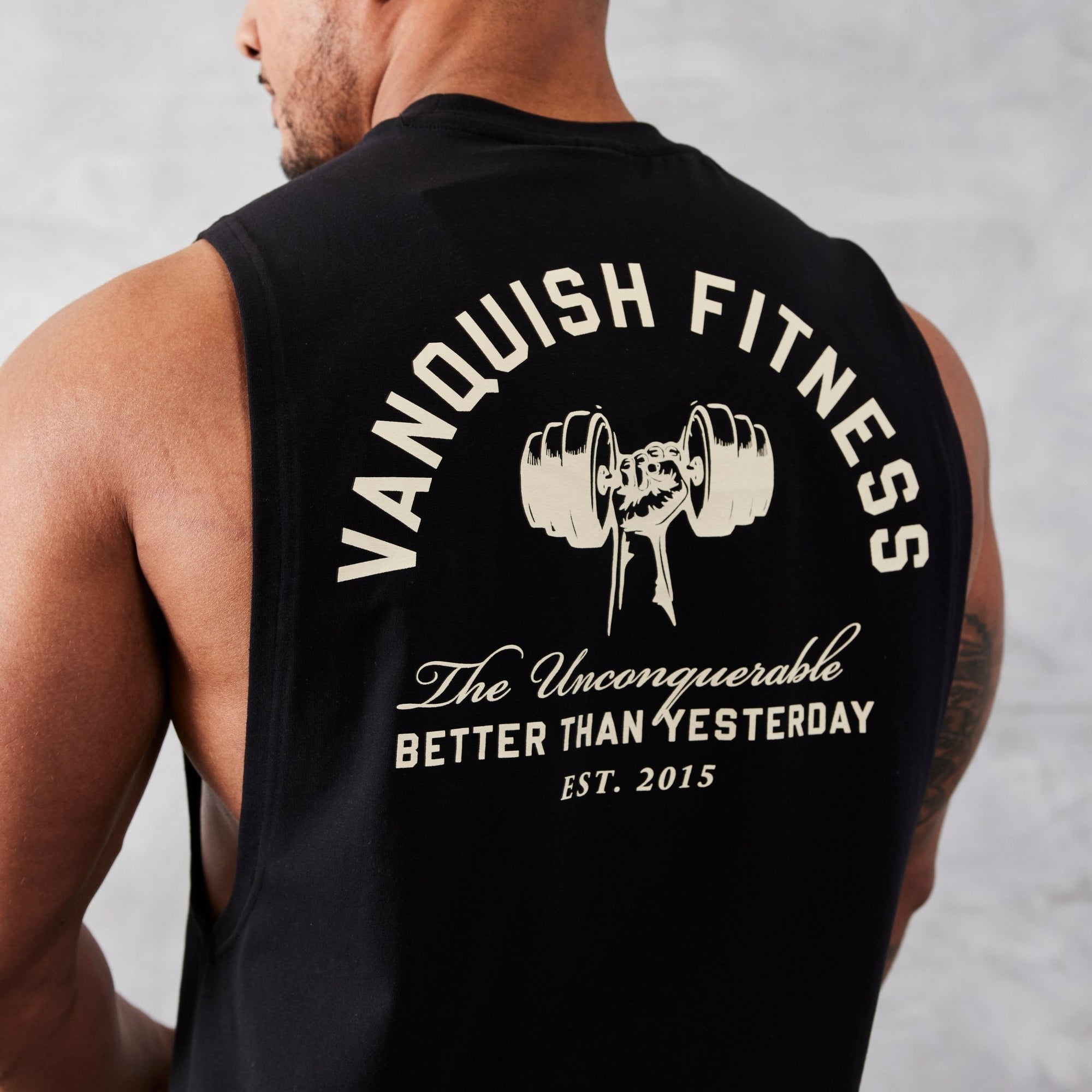 Vanquish TSP Black Strength Sleeveless T Shirt - Vanquish Fitness