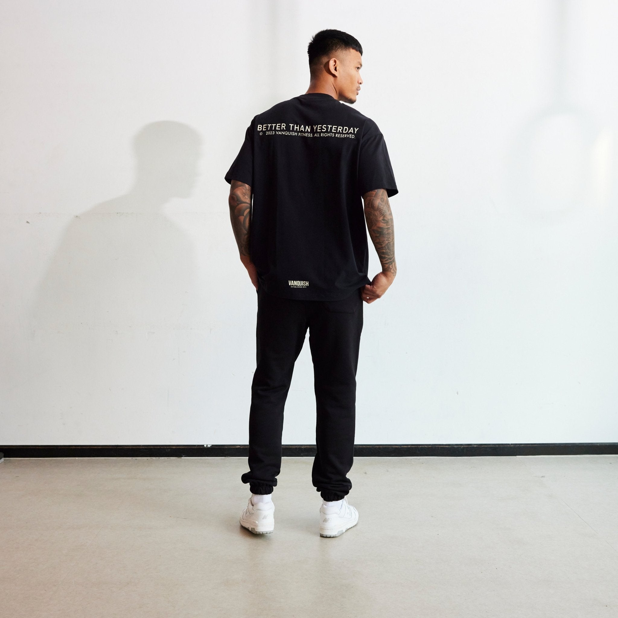Vanquish TSP Black Sword Print Oversized T Shirt - Vanquish Fitness