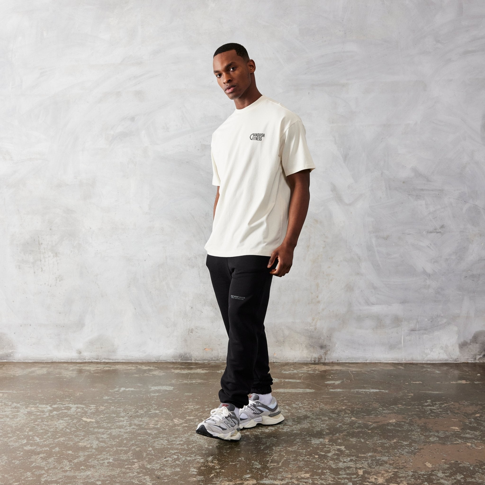 Vanquish TSP Vintage White Discipline Oversized T Shirt - Vanquish Fitness