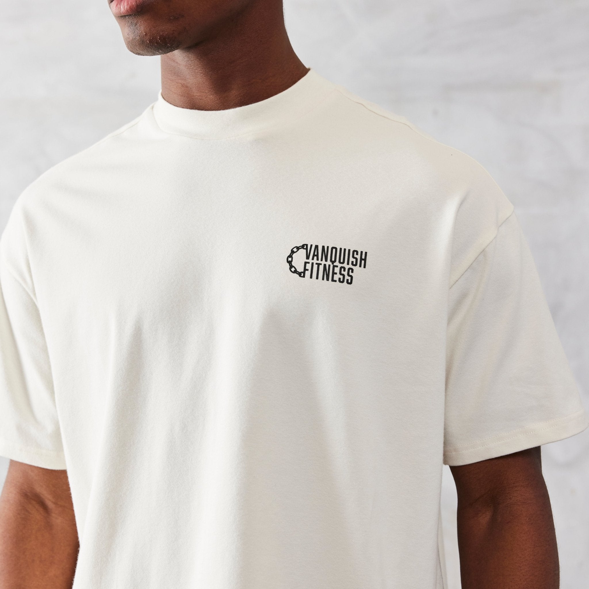 Vanquish TSP Vintage White Discipline Oversized T Shirt - Vanquish Fitness
